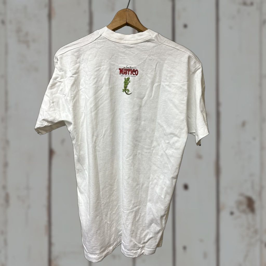 Fruit Of The Loom VINTAGE Mistico Citrus Tequila Jose Cuervo XL White T-shirt Single Stitch Booze Mens XL White Cotton Crew Neck Short Sleeve Stitched 90s Size US XL / EU 56 / 4 - 1 Thumbnail