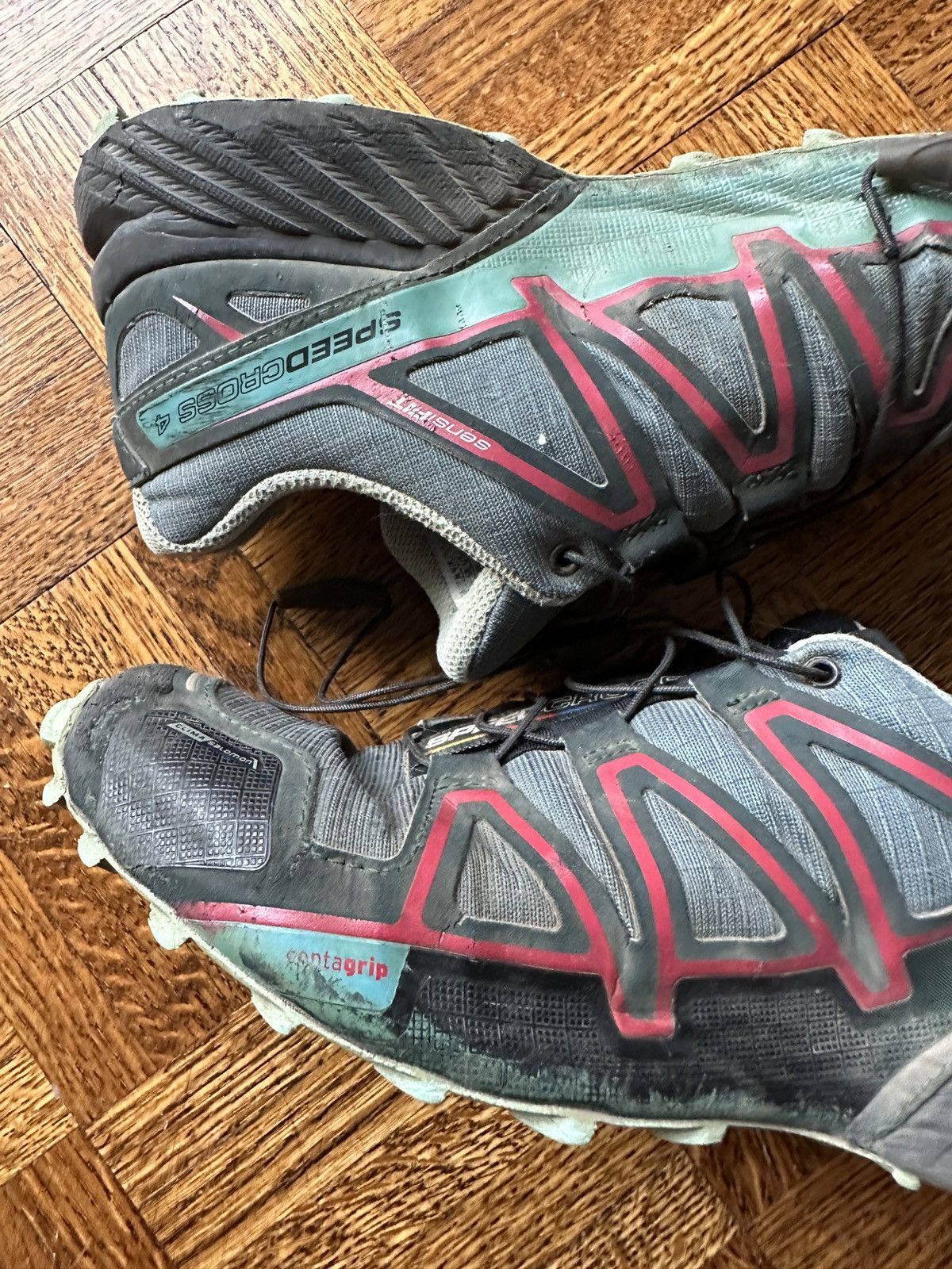 Japanese Brand Salomon Speedcross 4 Hiking Trail Running Shoes Size US 7 / IT 37 - 6 Thumbnail