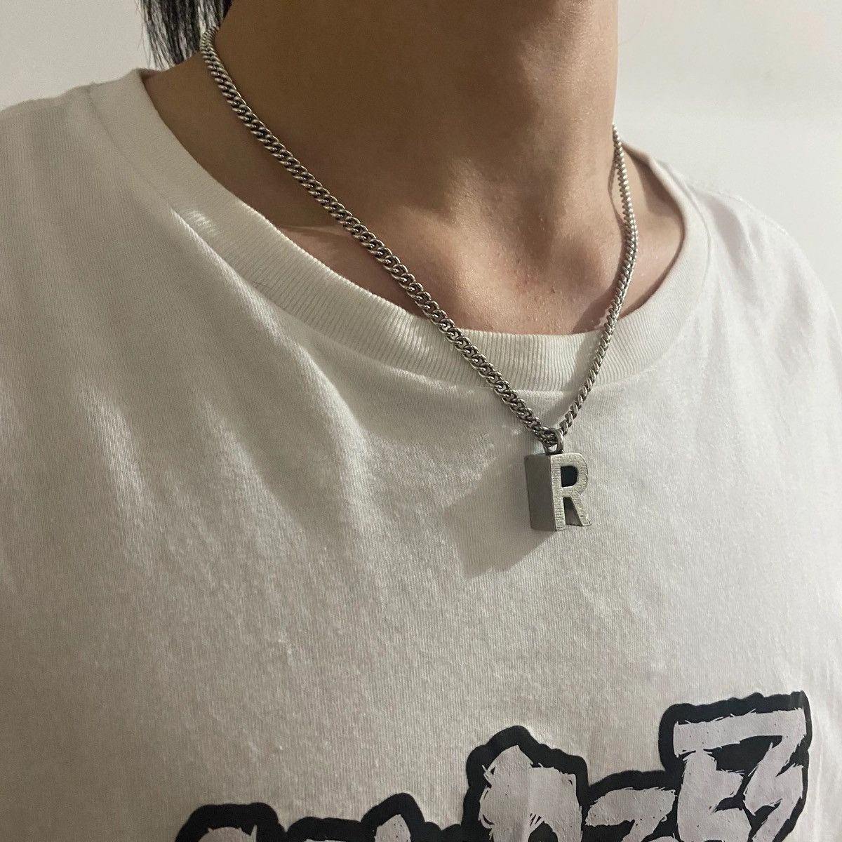 Raf Simons Raf Simons Redux R Silver Necklace Size ONE SIZE - 3 Thumbnail