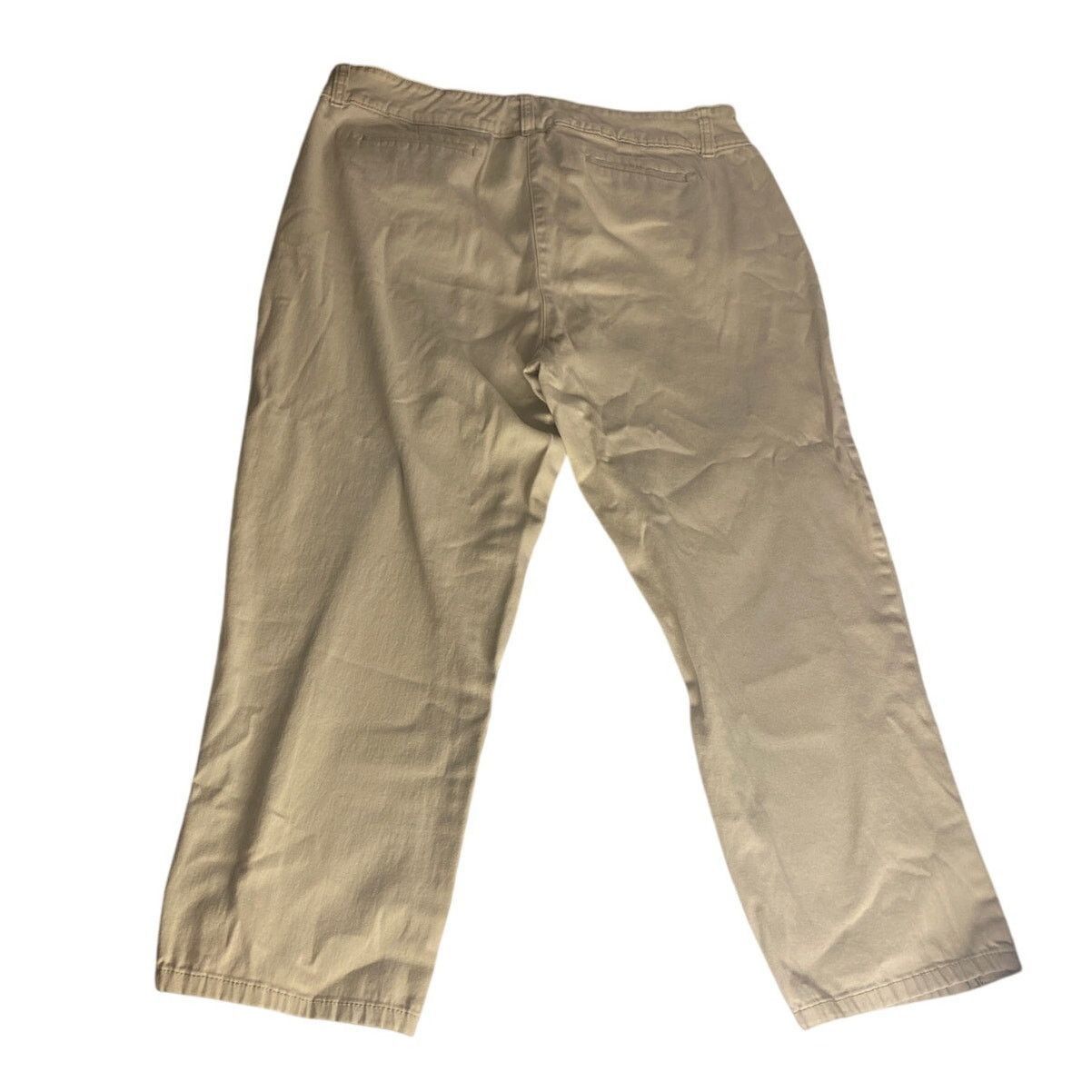 Other Charter Club Classic Fit Beige Cropped Pants 16 Cotton Size 38" / US 16 / IT 52 - 5 Thumbnail