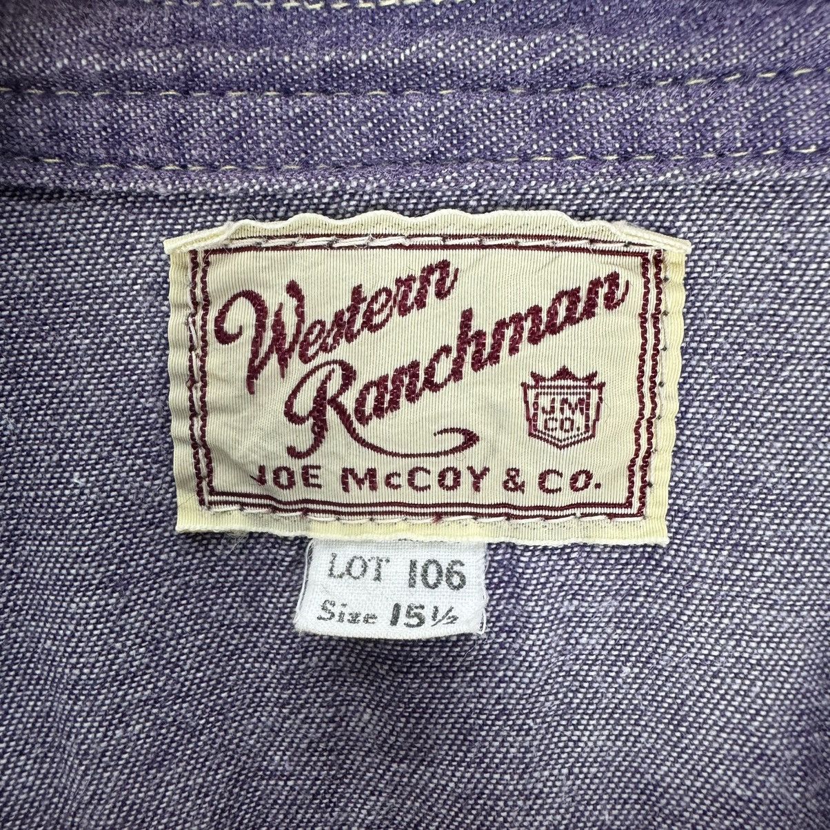 The Real McCoy's 🌟JOE McCOY WESTERN RANCHMAN LOT 106 SHIRTS Size US M / EU 48-50 / 2 - 9 Thumbnail