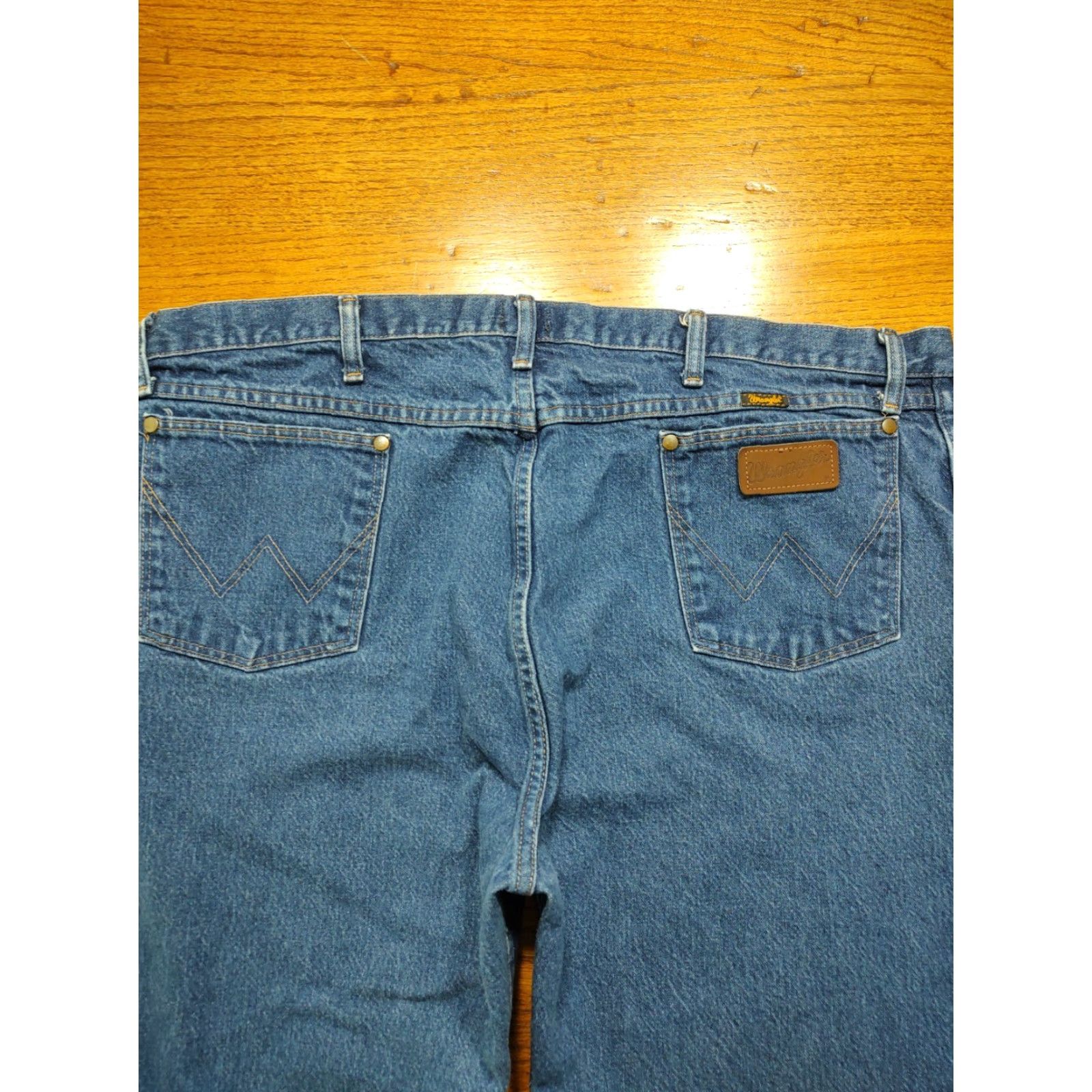 Wrangler VINTAGE Wrangler 47MWZ Cowboy Cut Jeans Mens 44x30 Denim Blue 5-Pocket Regular Straight Western Cowboy N/A Size US 44 / EU 60 - 3 Thumbnail