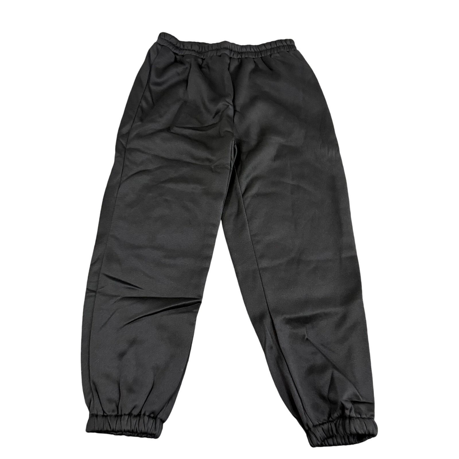 Shein Women's Plus Basic Sweatpants in Black, Size 0XL Size 38" / US 16 / IT 52 - 1 Thumbnail