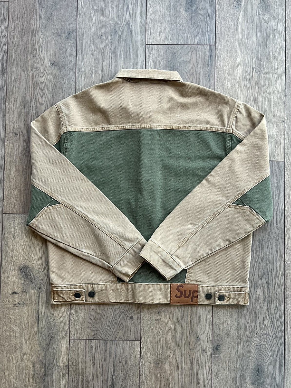Supreme Supreme 2-Tone Paneled Denim Jacket "Brown" Medium Size US M / EU 48-50 / 2 - 3 Thumbnail