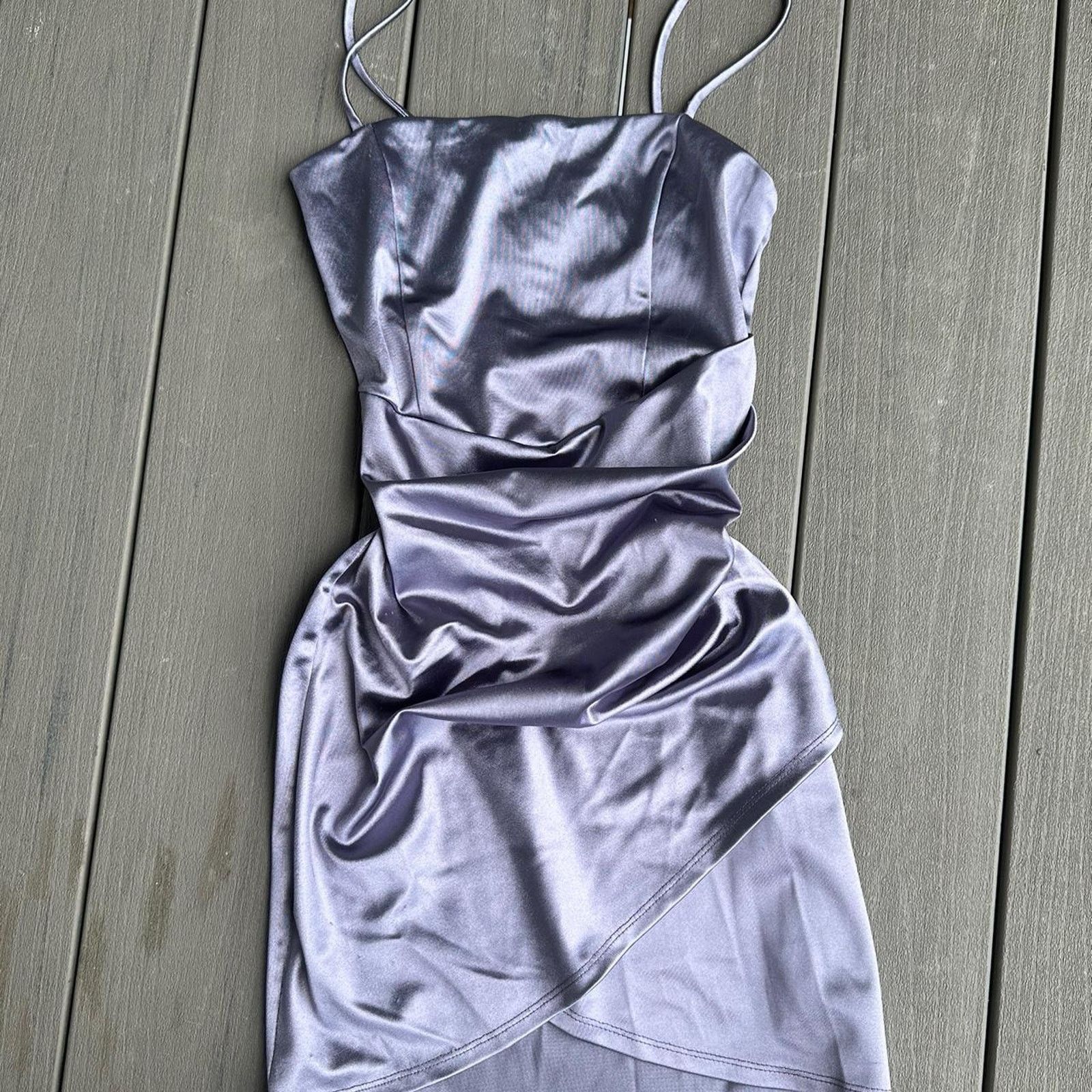 Other Purple satin mini dress Size S / US 4 / IT 40 - 1 Thumbnail