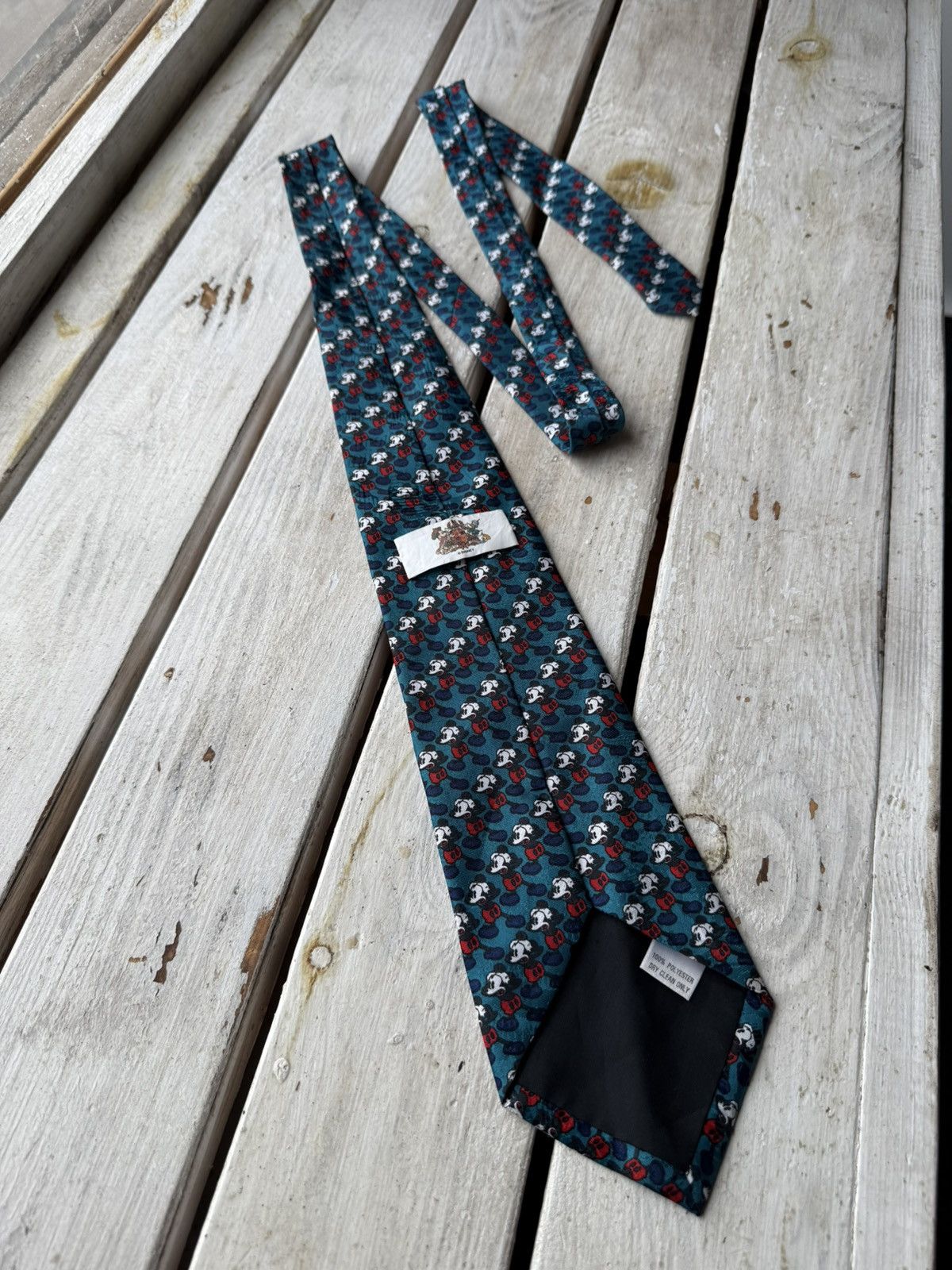 Disney × Vintage VINTAGE 80s 90s Mickey Mouse Logo Made in Korea DISNEY TIE Size ONE SIZE - 5 Thumbnail