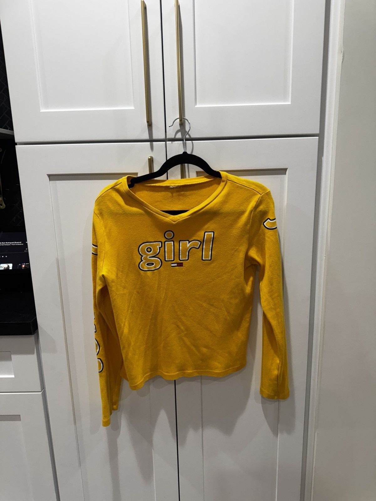 Tommy Hilfiger Tommy girl vintage yellow long sleeve Size S / US 4 / IT 40 - 1 Thumbnail