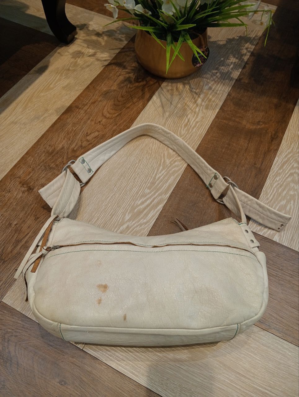 Yohji Yamamoto Y'SACCS YOHJI YAMAMOTO ADJUSTABLE SHOULDER BAG - LEATHER Size ONE SIZE - 7 Thumbnail