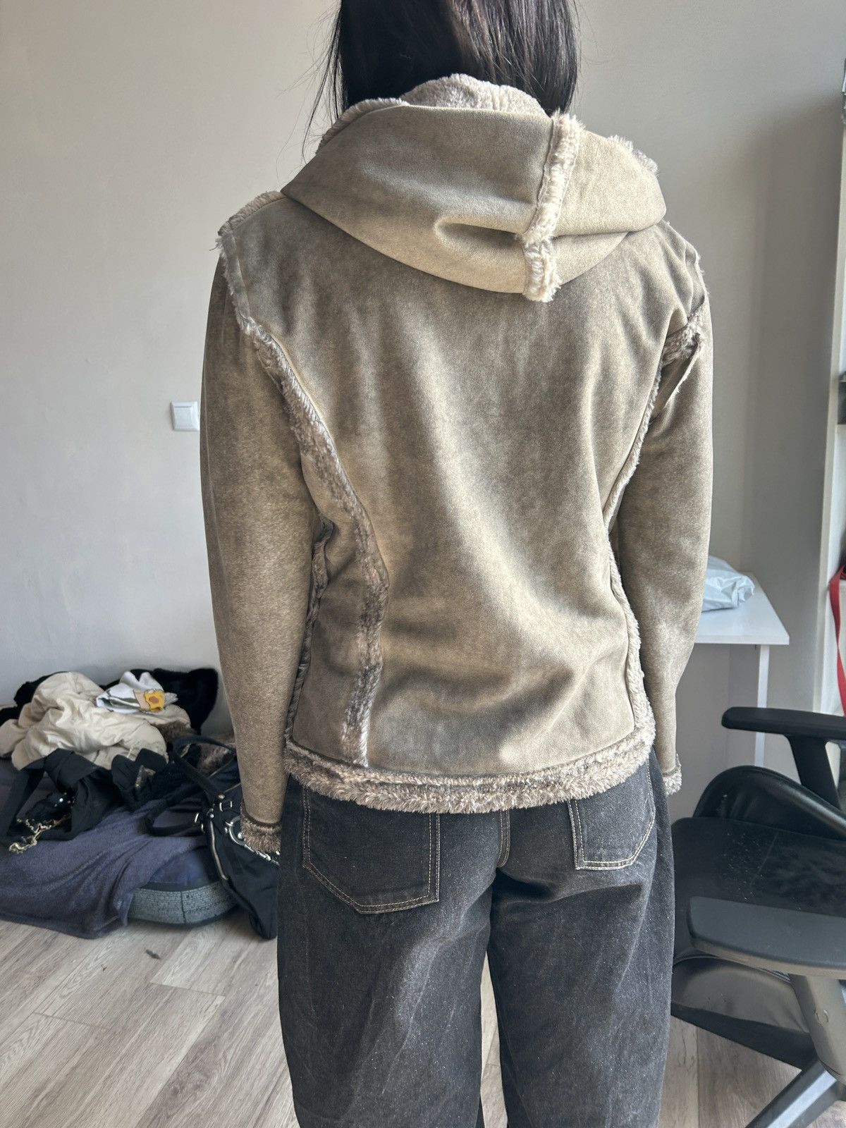 Yohji Yamamoto Vintage Shearling Napoleon Jacket Hooded Archive Style Size US M / EU 48-50 / 2 - 14 Thumbnail