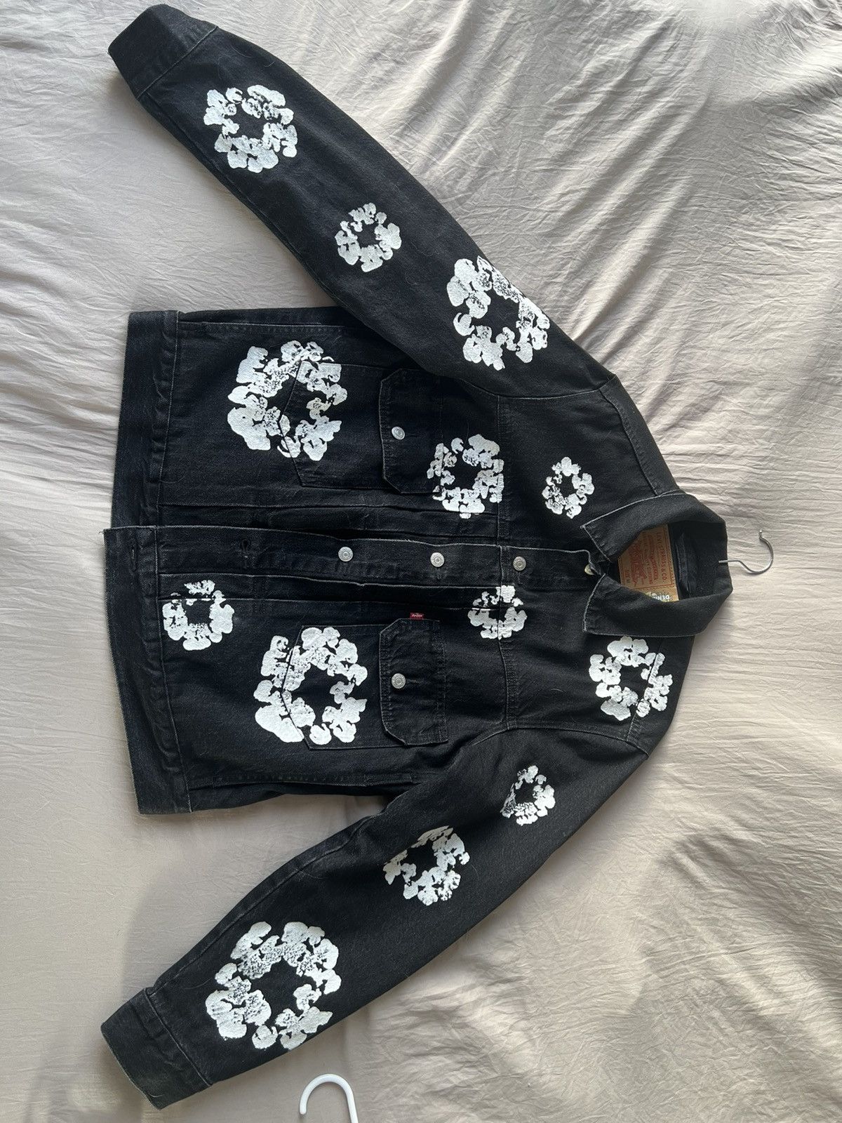 DENIM TEARS Black denim Tears jacket | Grailed