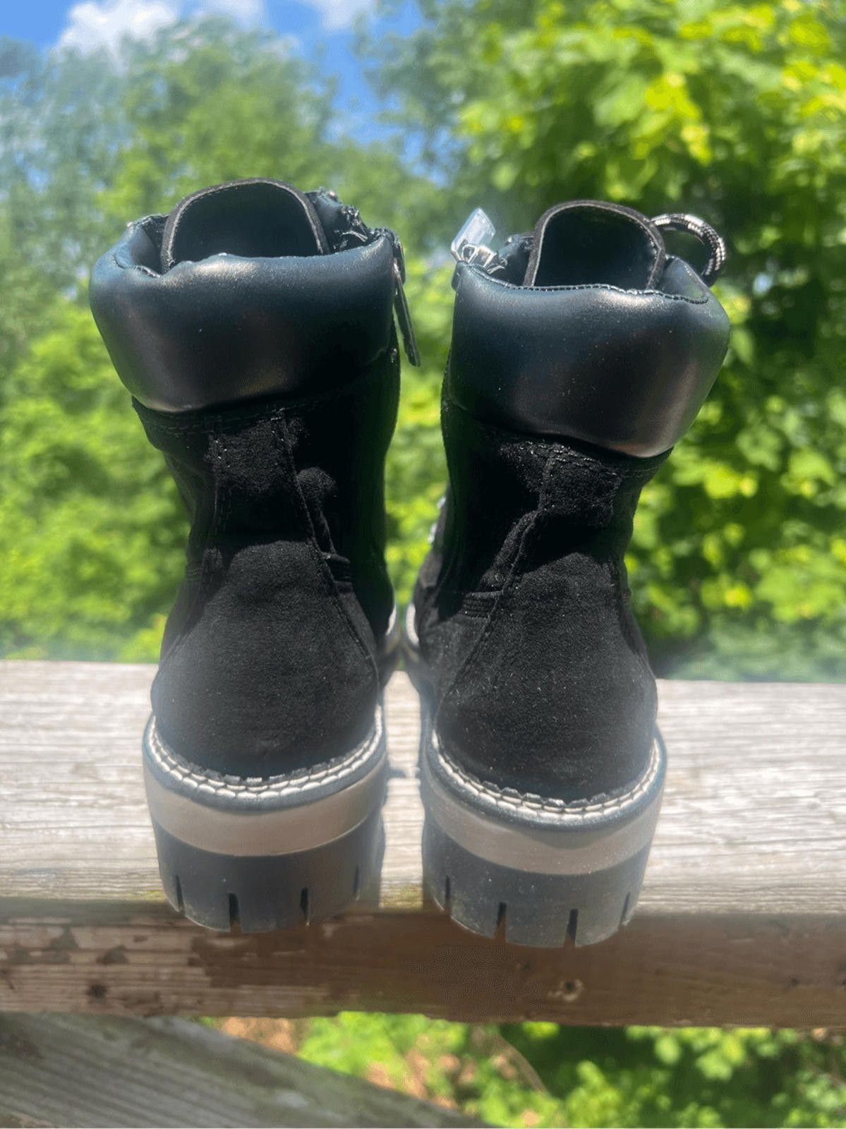 Designer JLO Jennifer Lopez Combat Boots, Women's Sz 9 Black NWB Size US 9 / IT 39 - 3 Thumbnail