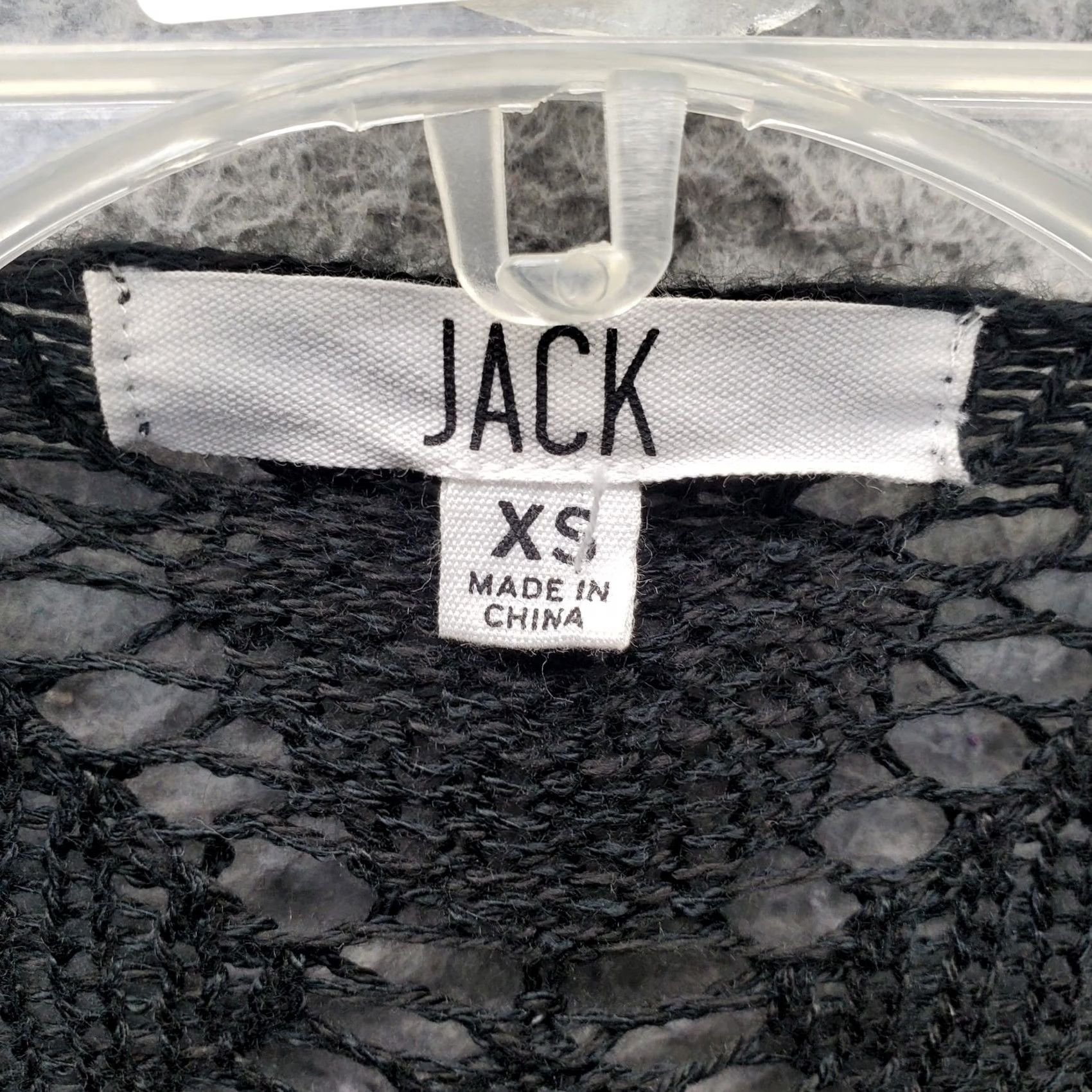 Vintage JACK Cardigan Womens XS Black Knitted Open Drape Front Lightweight Classic Fit Cardigan Size XS / US 0-2 / IT 36-38 - 5 Thumbnail