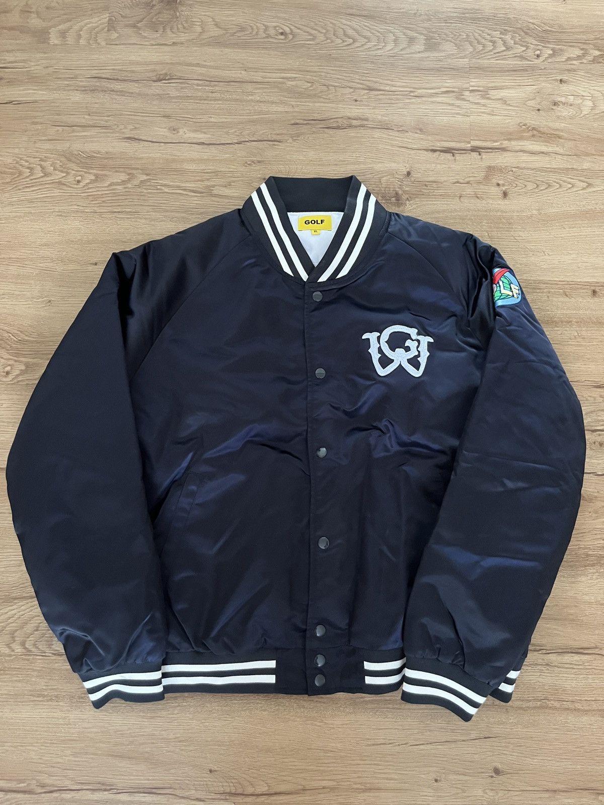 Golf Wang Navy Golf Vang Bomber Jacket Size US XL / EU 56 / 4 - 1 Thumbnail
