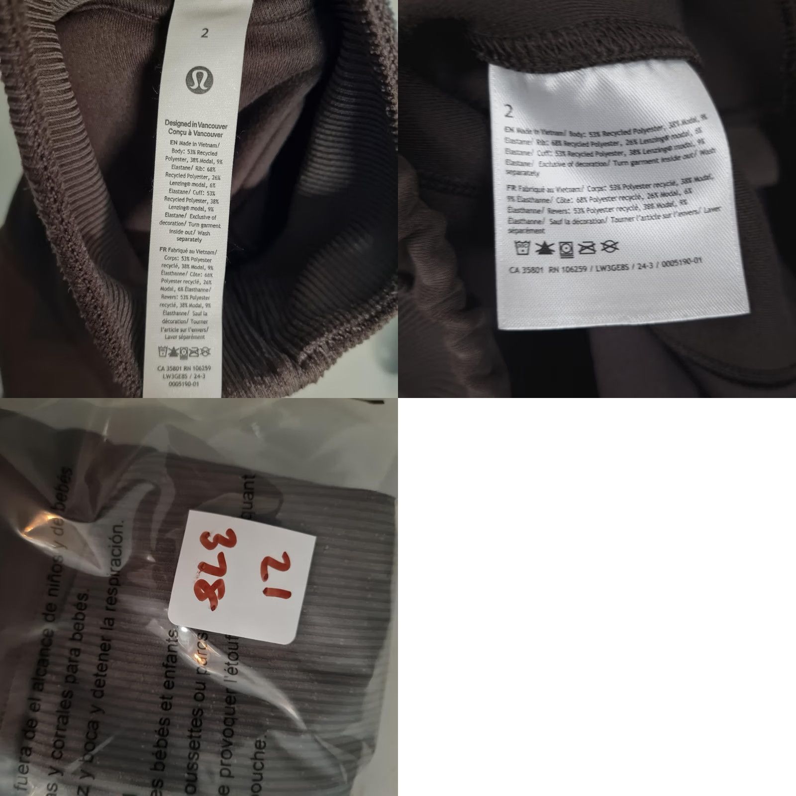 Lululemon Lululemon Sweatshirt Womens 2 Brown Espresso Brushed Softstreme Ribbed Half Zip Pullover Size XS / US 0-2 / IT 36-38 - 11 Thumbnail