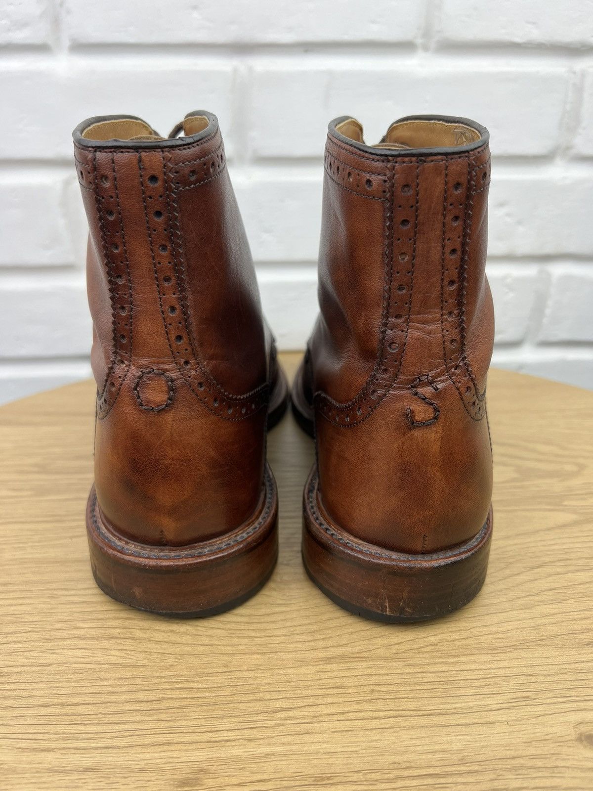 Oliver Sweeney Oliver Sweeney Brogue Boots Leather Shoes Liscolman Dark Tan Size US 10.5 / EU 43-44 - 12 Thumbnail