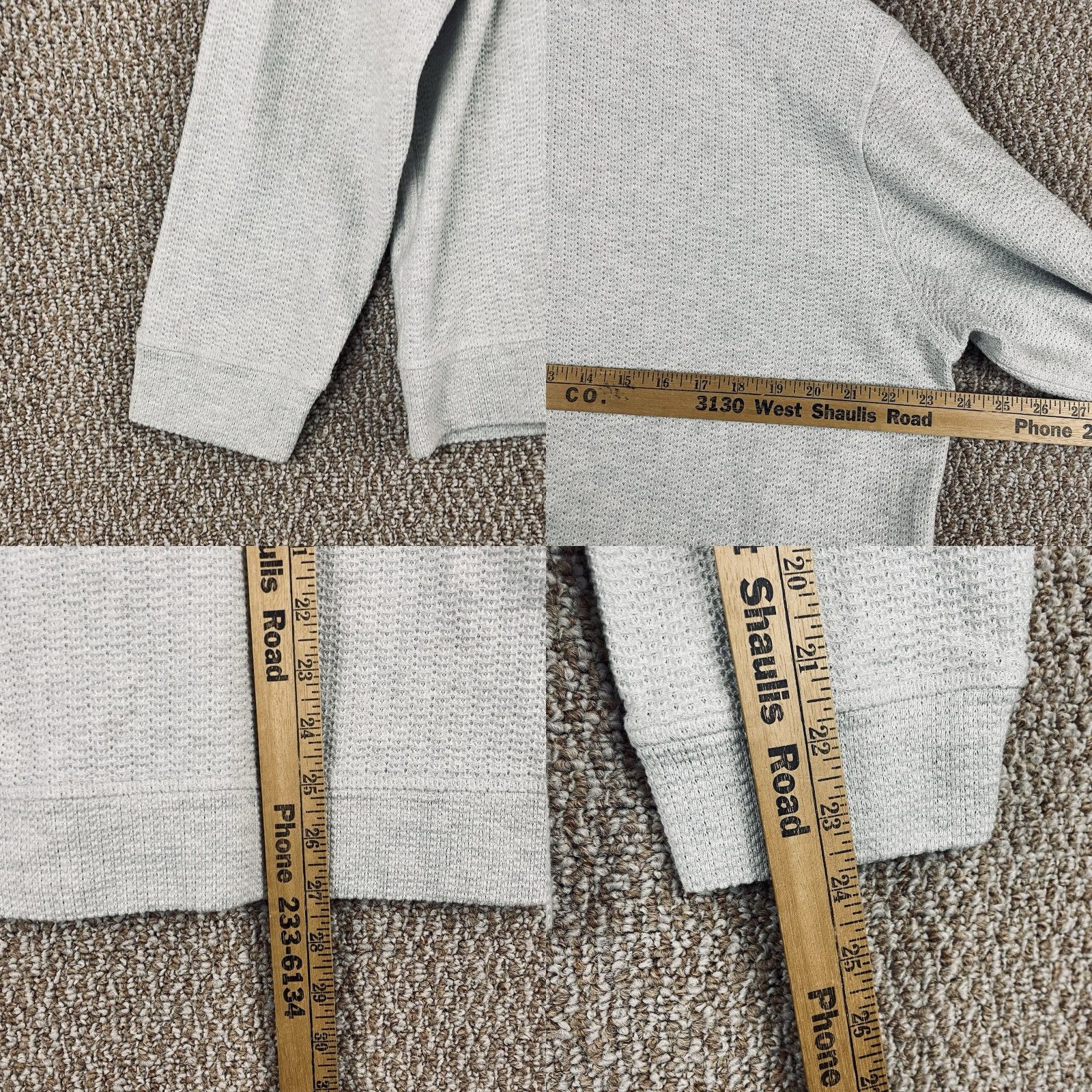 Faherty Faherty Knit 1/4 Zip Sweater XL Gray Cotton Outdoor Pullover Men Regular Knit Style Zipper Logo Casual Size US XL / EU 56 / 4 - 8 Thumbnail