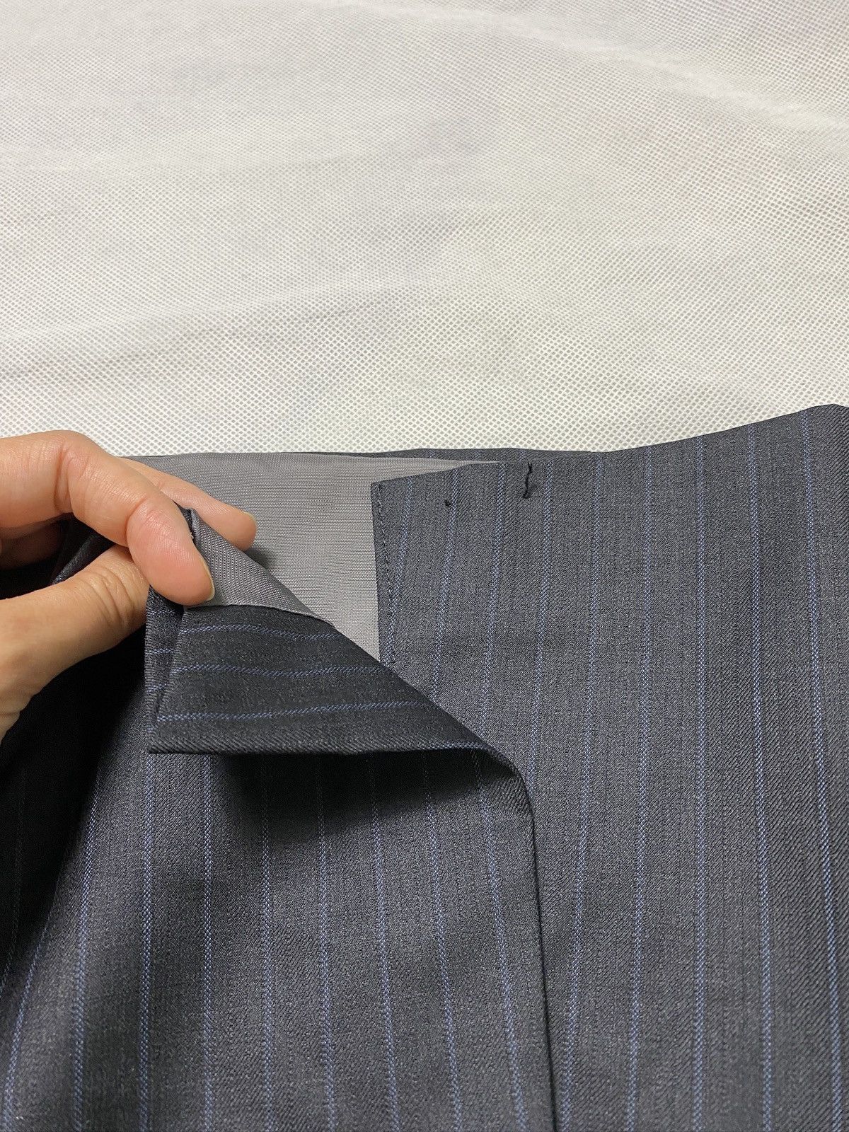 Designer × Michael Kors Michael kors suit blazer pants trousers striped black Size 42L - 8 Thumbnail
