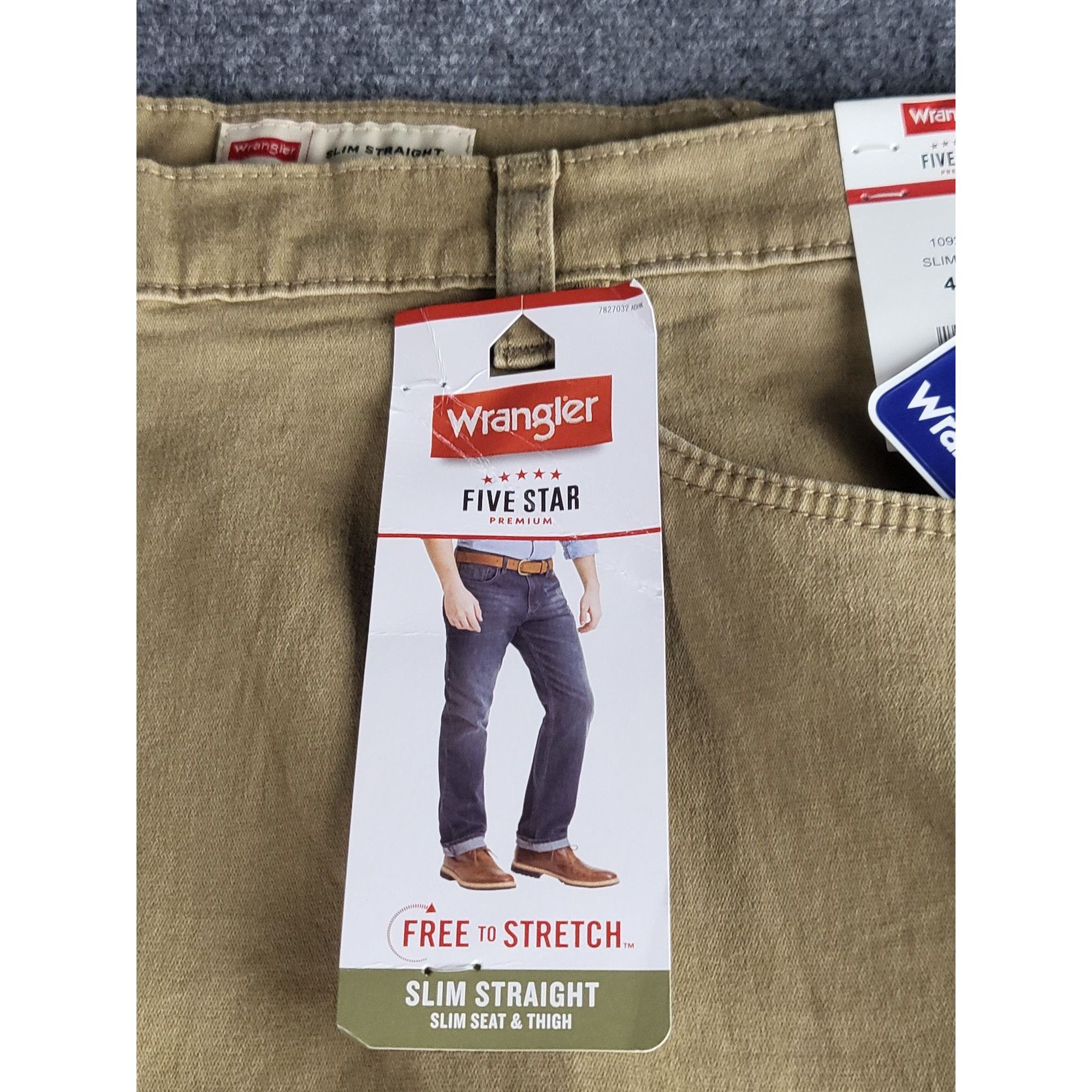 Wrangler Wrangler Five Star Slim Straight Khaki Pants Men Sz 42X30 Fr Size US 42 / EU 58 - 3 Thumbnail