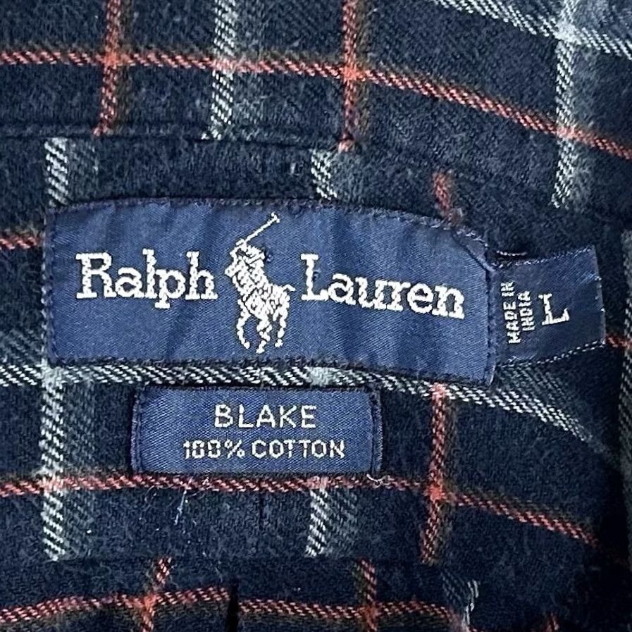 Polo Ralph Lauren Polo Ralph Lauren Button-Up Flannel Shirt Blue Red Plaid 100% Cotton L Regular Men Shirt Size US L / EU 52-54 / 3 - 3 Thumbnail
