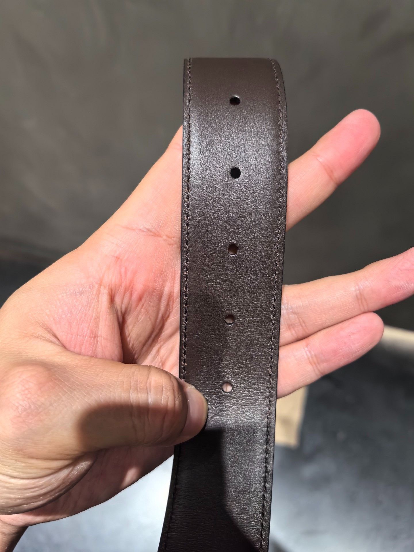 Gucci GUCCI square G smooth buckle double-sided belt 2501-Nextarr Size ONE SIZE - 3 Thumbnail
