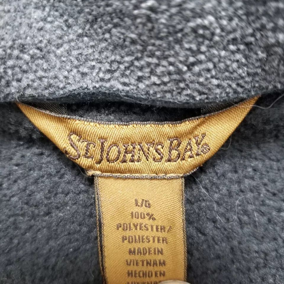 St. Johns Bay St Johns Bay Fleece Jacket Womens Large Black Pockets Zip Size L / US 10 / IT 46 - 9 Thumbnail