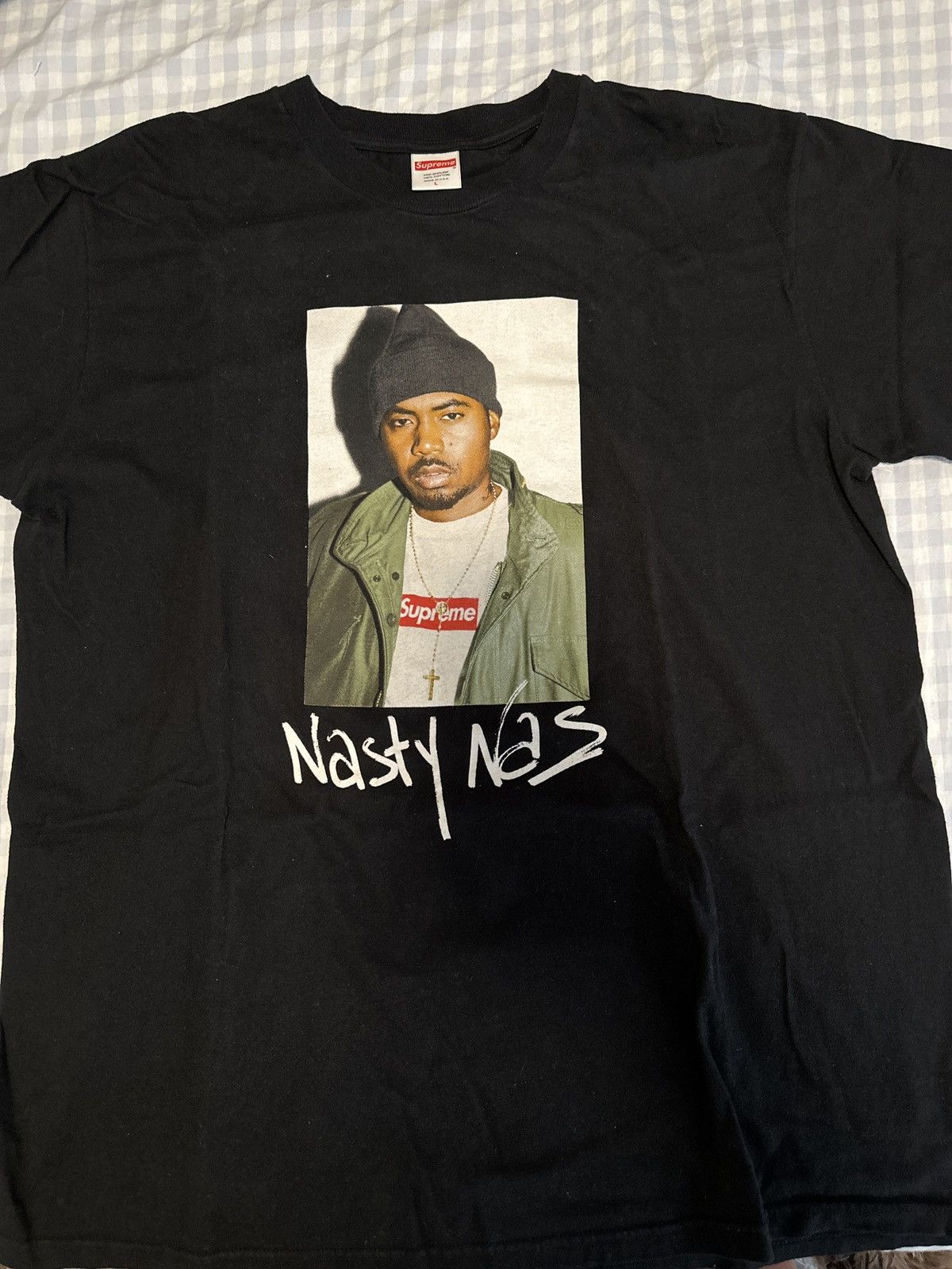Supreme Supreme Nas Photo Tee Black Large Size US L / EU 52-54 / 3 - 2 Thumbnail