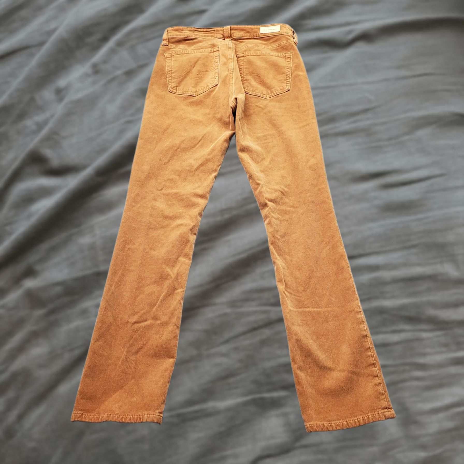 Vintage AG Adriano Goldschmied Corduroy Mari Pants Womens 27 High Rise Slim Fit Brown Size 27" / US 4 / IT 40 - 1 Thumbnail