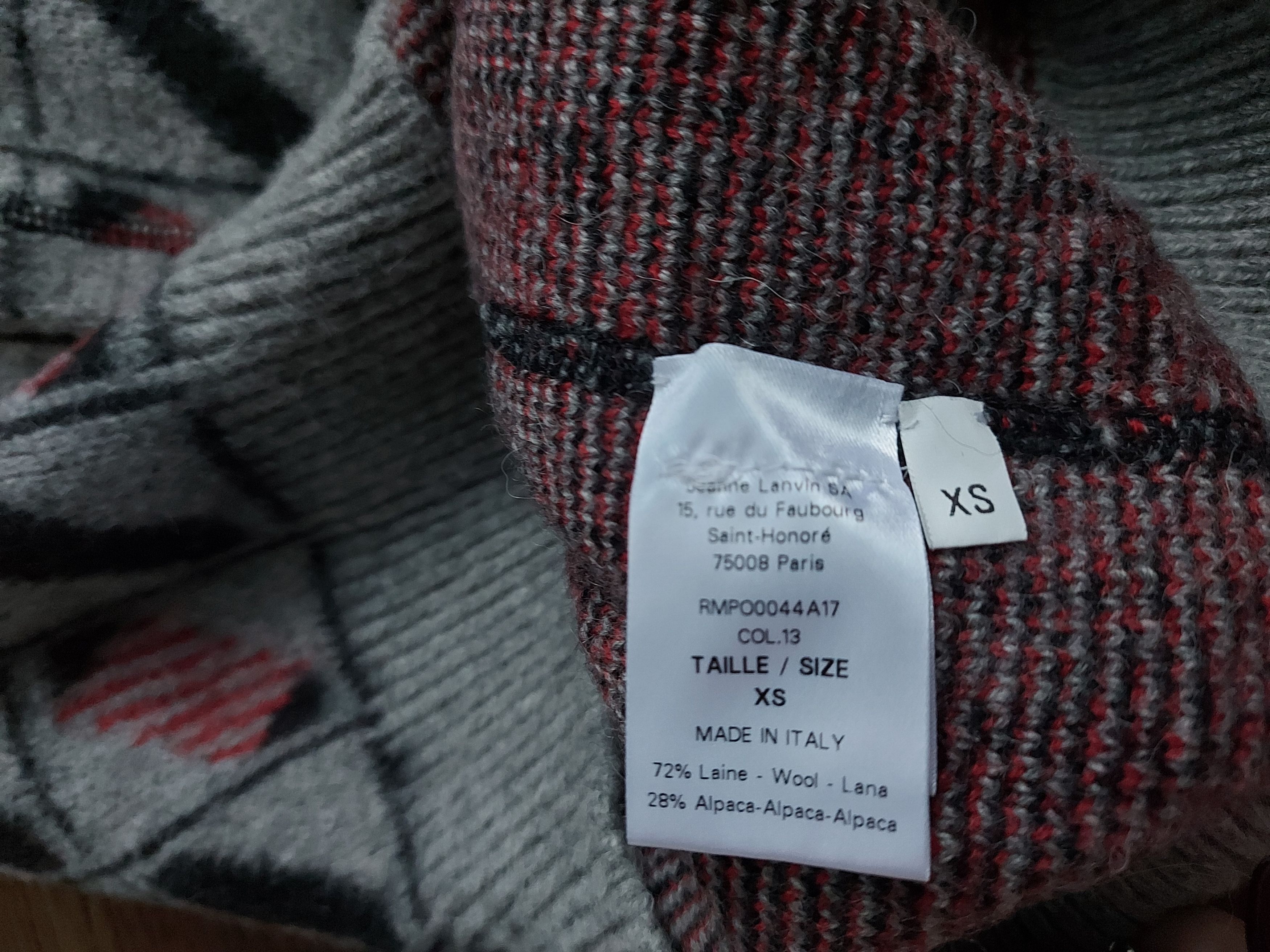 Lanvin Lanvin Geometric Wool Sweater Size US XS / EU 42 / 0 - 3 Thumbnail