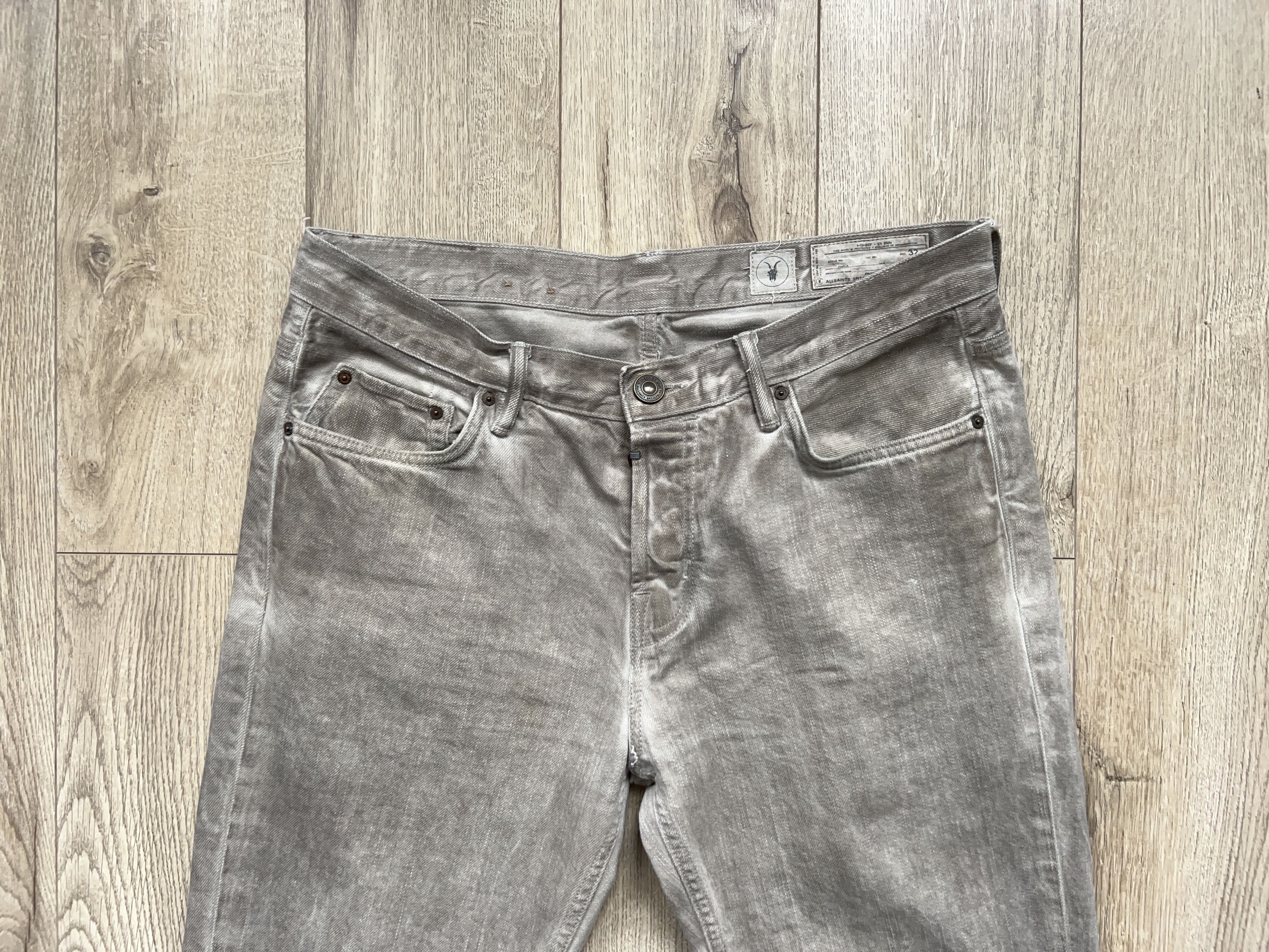 Allsaints Tumble Iggy Washed Cotton Denim Pants Jeans Everyday Size 32 Size US 32 / EU 48 - 6 Thumbnail