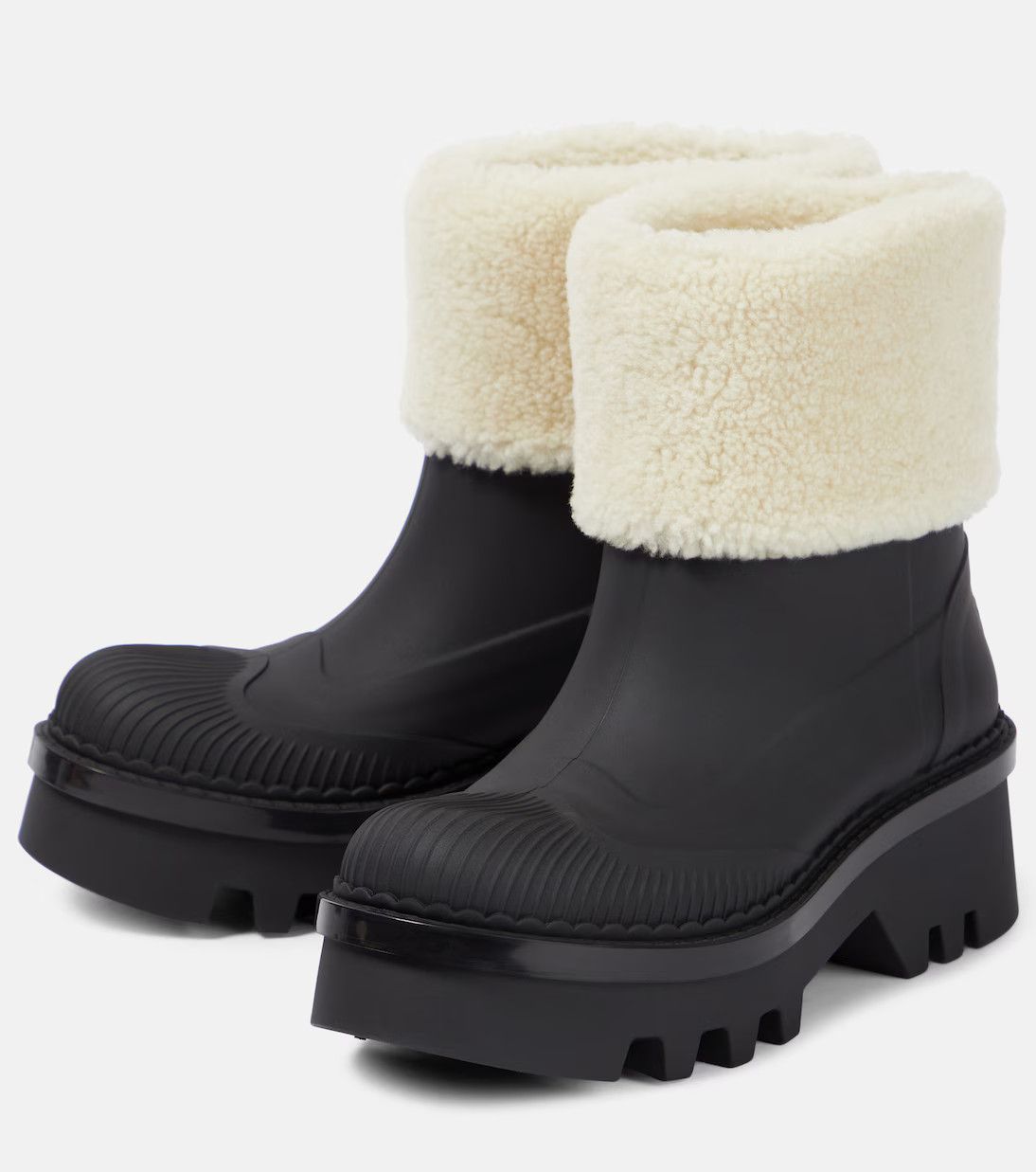 Chloe o1y0825 Ankle Boots in Black/Ivory Size US 6 / IT 36 - 2 Thumbnail