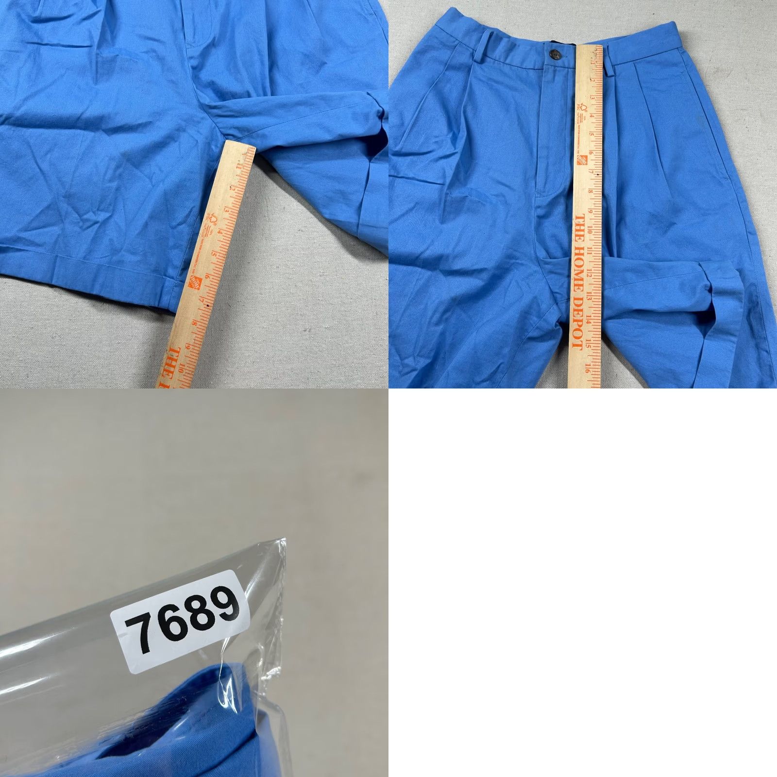 Polo Ralph Lauren VINTAGE Polo Sport Shorts Womens 8 Ralph Lauren Pleated High Rise Golf Cuffed Polo Sport Shorts Womens 8 Blue 100% Cotton Twill Chino 90s Womens Size 30" / US 8 / IT 44 - 8 Thumbnail