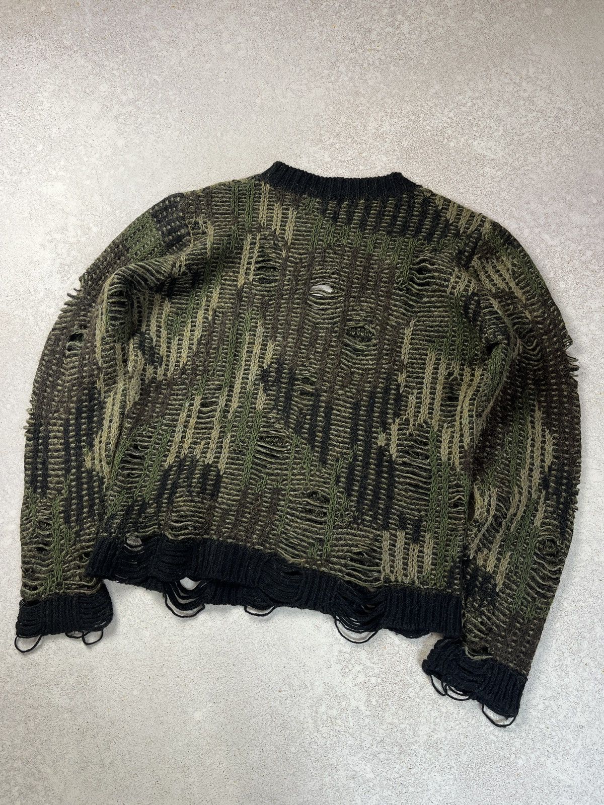 Diesel Diesel Distressed Camo Mutant Sweater Size US M / EU 48-50 / 2 - 4 Thumbnail