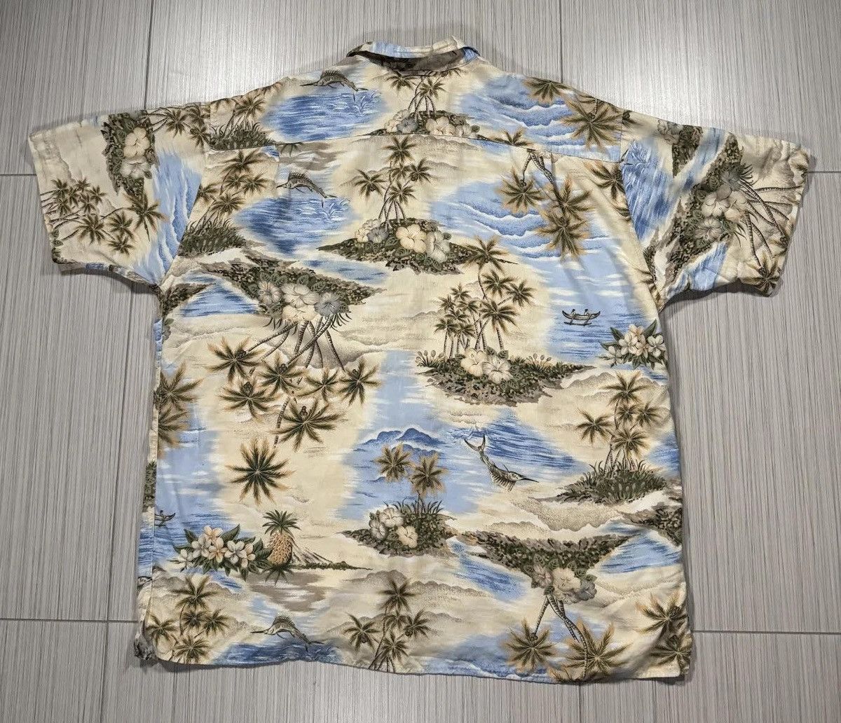 Tommy Hilfiger Vintage Tommy Hilfiger Beach Print Button Down Shirt Size XL Size US XL / EU 56 / 4 - 3 Thumbnail