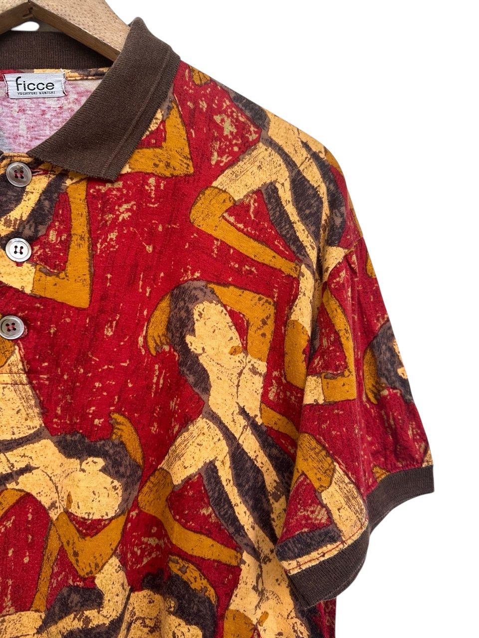 Yoshiyuki Konishi Vintage Abstract Yoshiyuki Konishi Ficce Art Polo Tee Size US L / EU 52-54 / 3 - 6 Thumbnail
