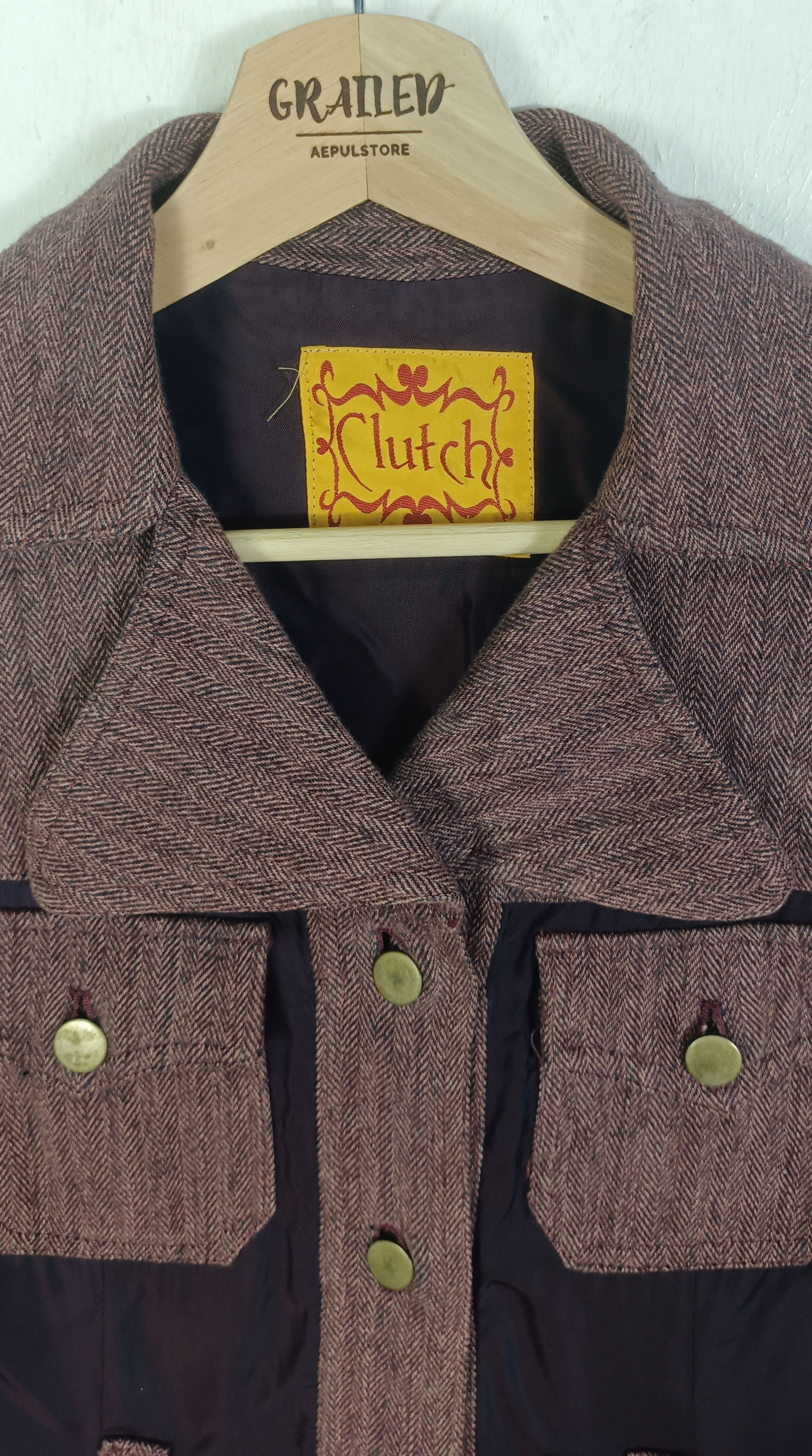 Japanese Brand Clutch Women Unlined Tailored Jacket Size S / US 4 / IT 40 - 6 Thumbnail