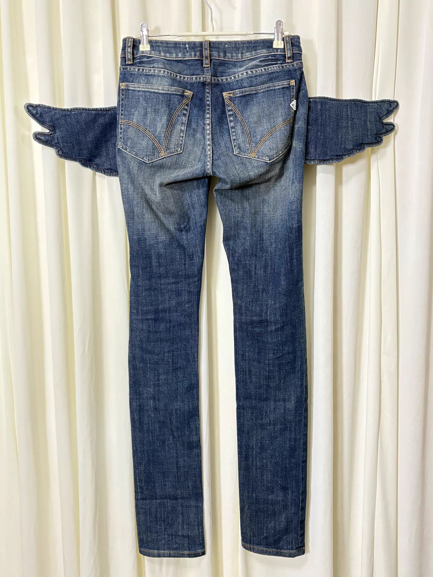 Jeremy Scott Jeremy Scott x Adidas Wings Jeans 26 New with tags Size US 26 / EU 42 - 2 Thumbnail