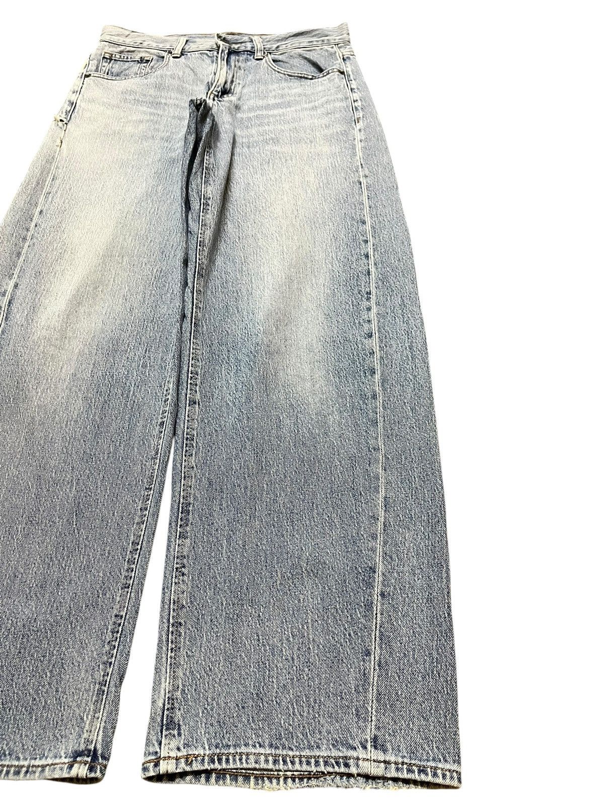 GU Vintage Gu Baggy Faded Denim Size US 30 / EU 46 - 4 Thumbnail