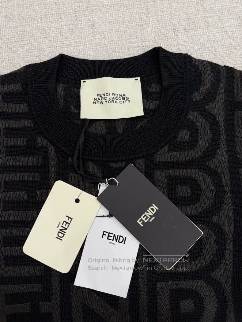 Fendi Fendi Printed Logo Knit Top Size US S / EU 44-46 / 1 - 4 Thumbnail