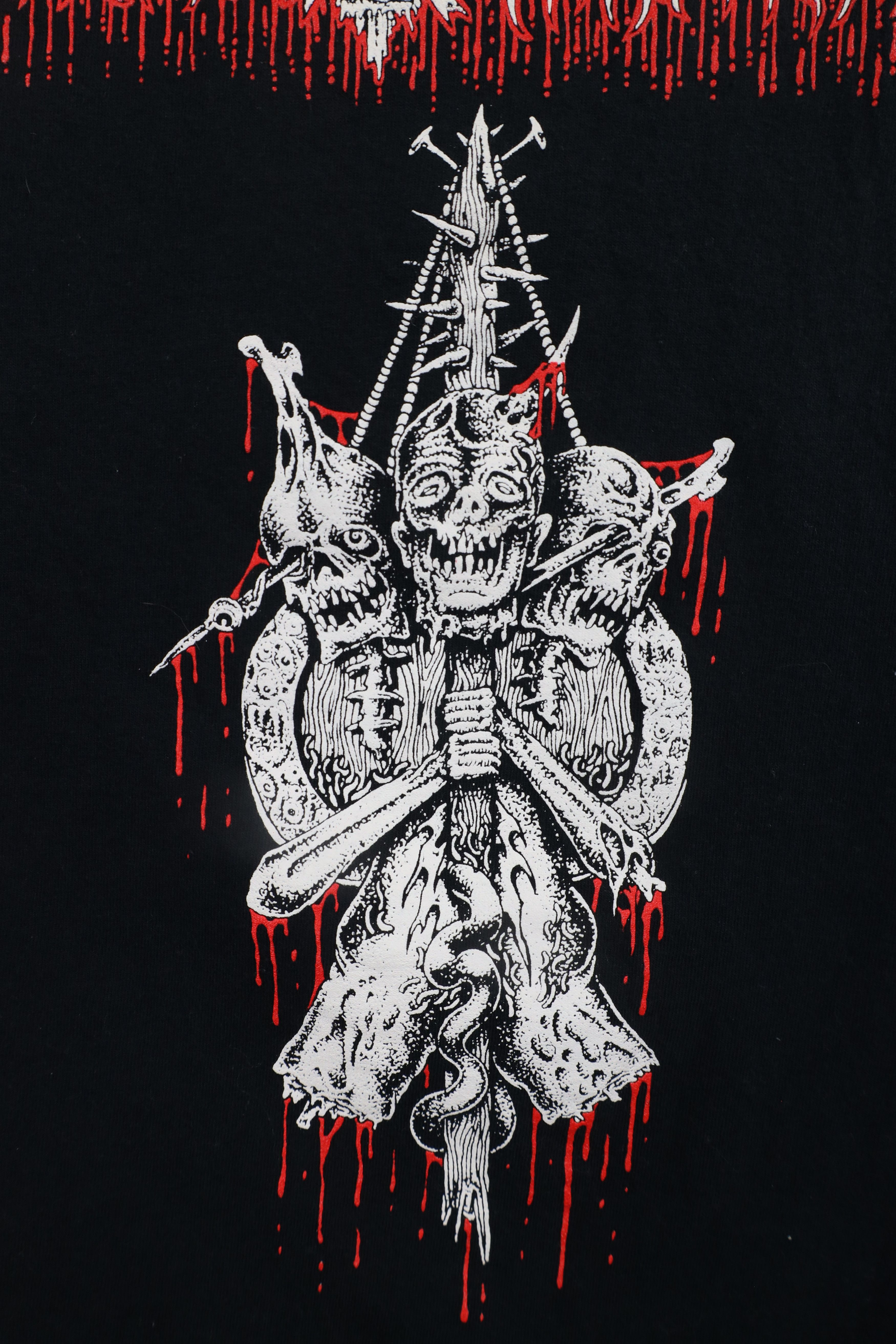 Vintage Streetwear Zombie Gored Embrace Metal Band T-Shirt Black Size US XL / EU 56 / 4 - 6 Thumbnail
