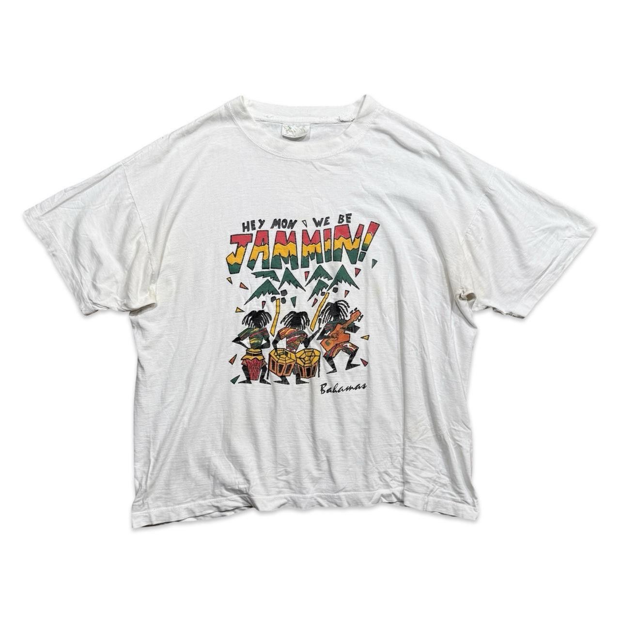 Designer Bahamas Mon We Be Jammin Jamaica Graphic T-Shirt Size US XXL / EU 58 / 5 - 1 Thumbnail