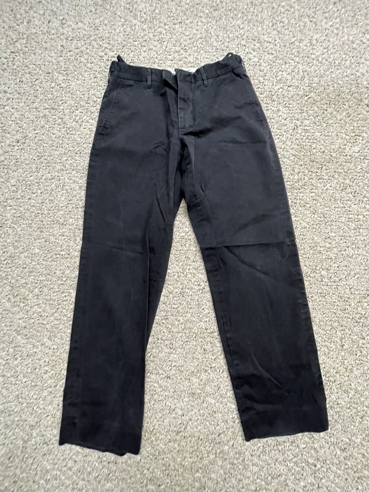 image of Vintage Helmut Lang Straight Pants in Black, Women's (Size 30)