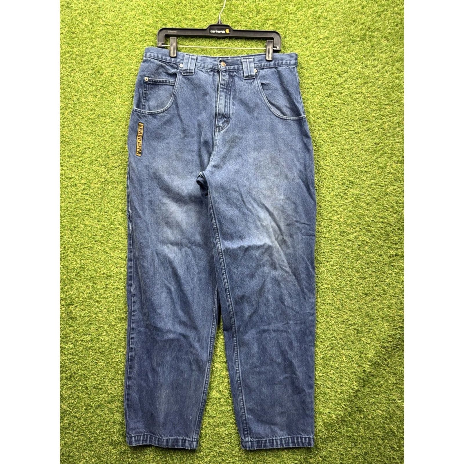 Vintage VINTAGE Godbody Jeans Mens 36 Jeans 90s Grunge Hip Hop Wide-Leg Denim Blue 5-Pocket Relaxed Mens Size US 36 / EU 52 - 3 Thumbnail