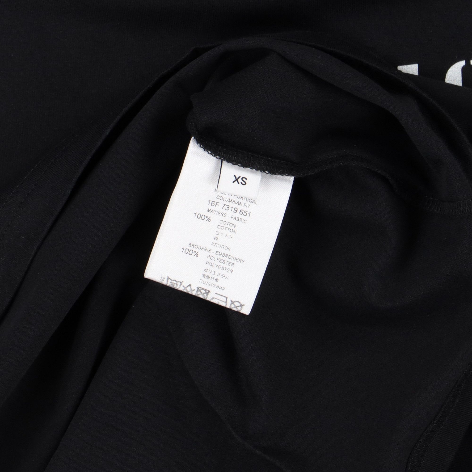 Givenchy Black Ring of Lillies Embroidered Cross Oversized T-Shirt Size US XS / EU 42 / 0 - 7 Thumbnail