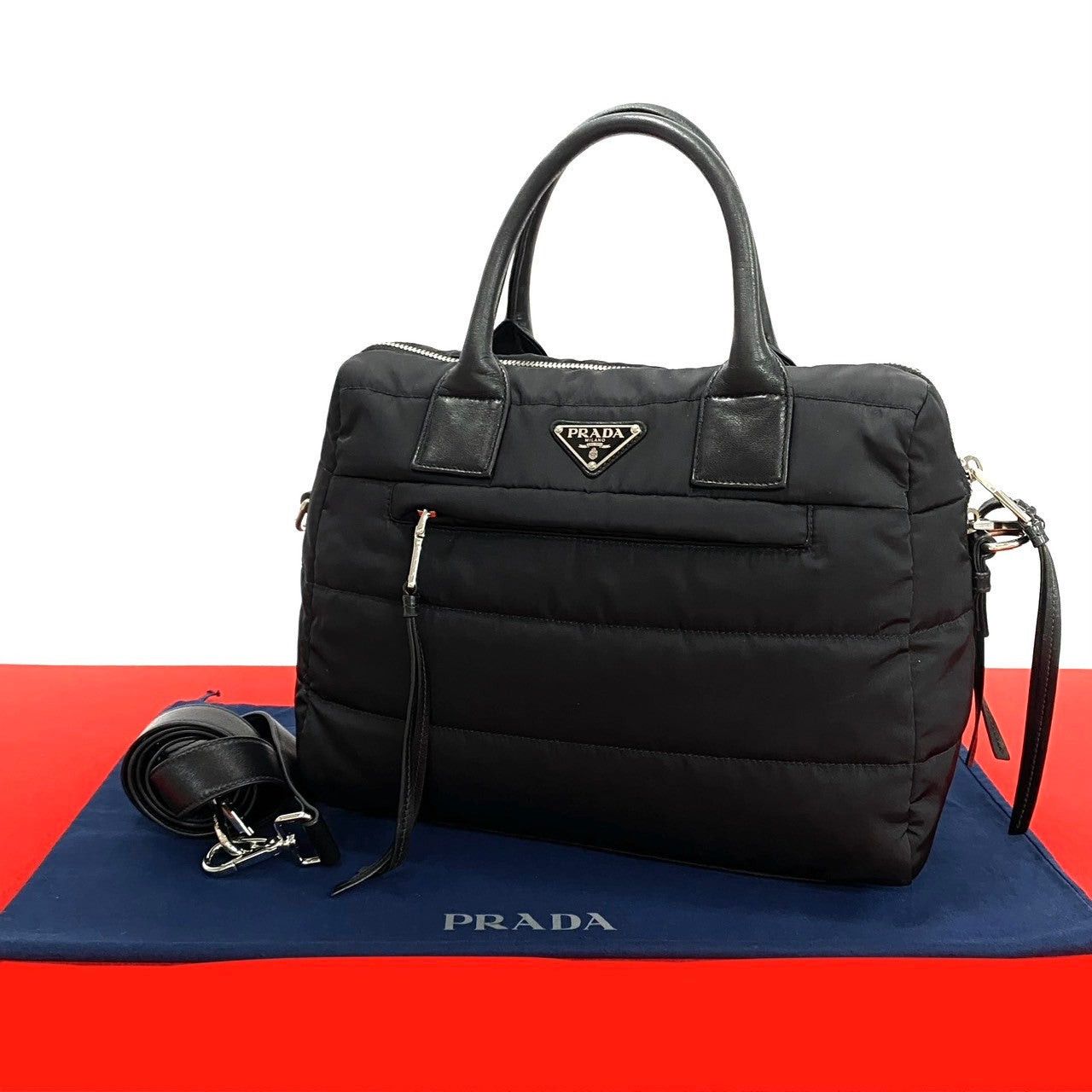 Prada Prada Shoulder Bag Black Synthetic Size ONE SIZE - 1 Thumbnail