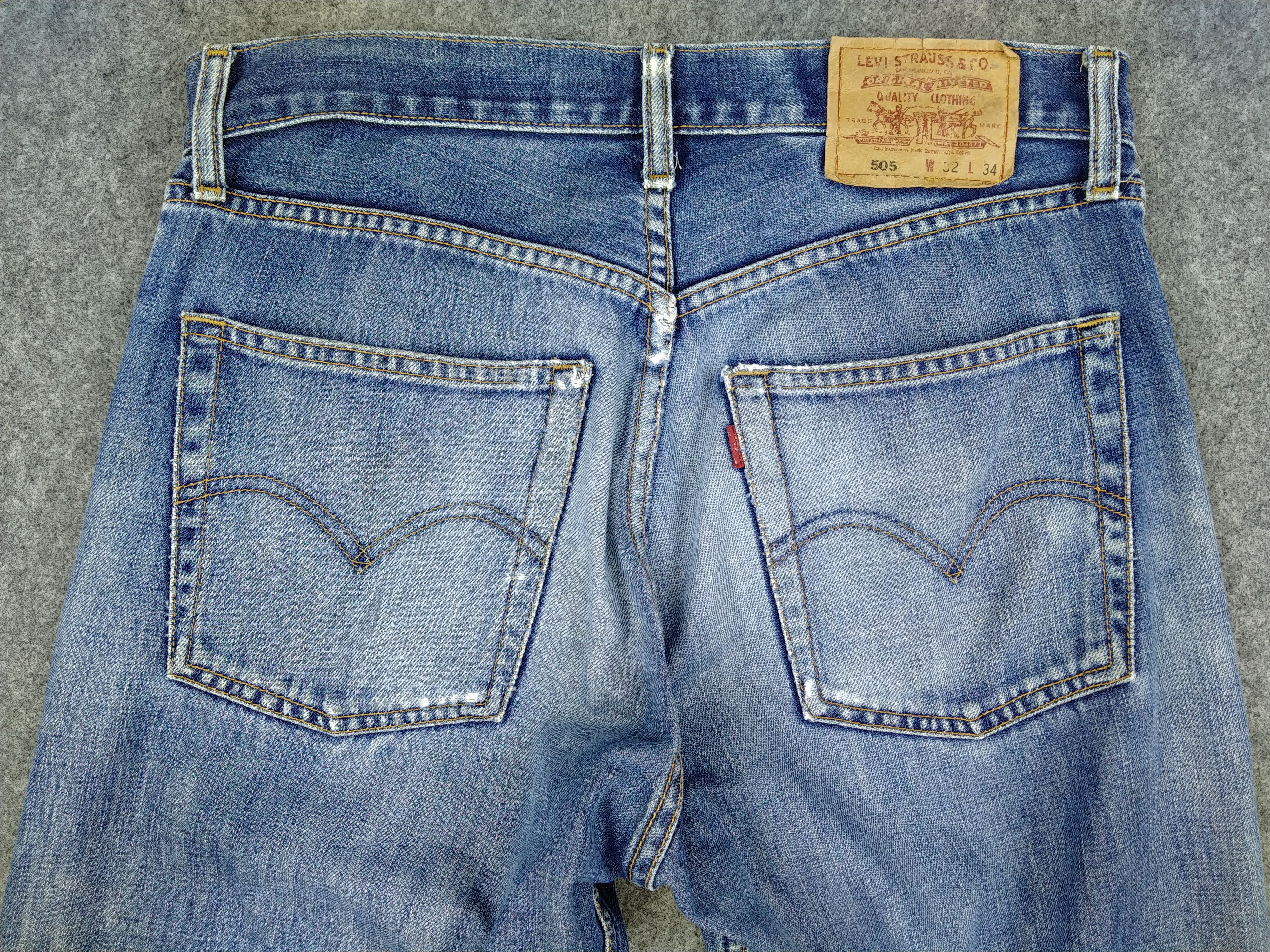 Levi's Blue Vintage Levi's 505 Distressed Denim 32x26 -JN200 Size US 32 / EU 48 - 4 Thumbnail