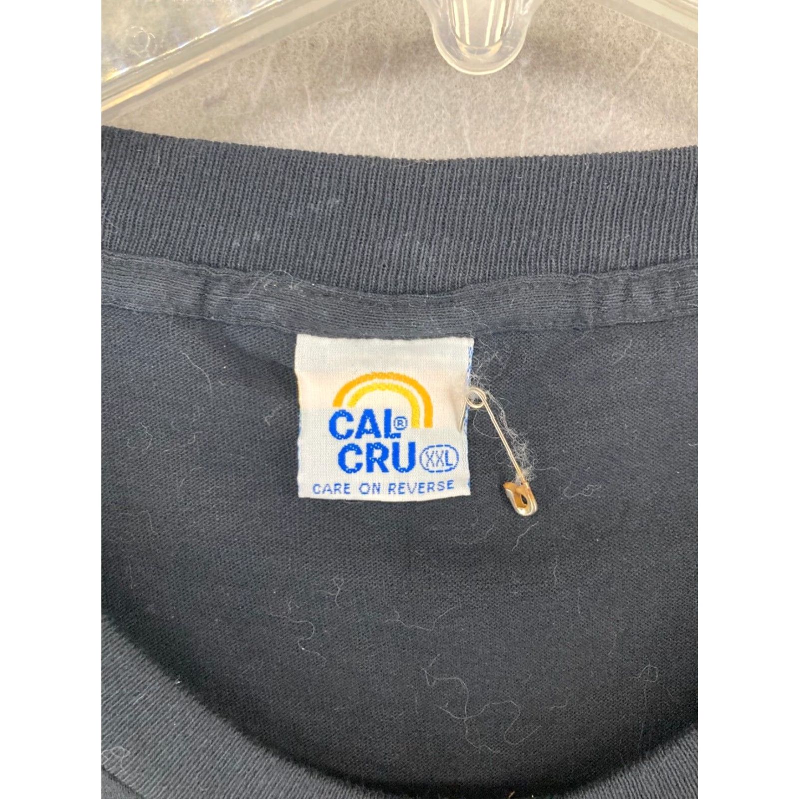 Vintage Cal Cru Mens TShirt 2XL Black Mello Yello Racing 42 Size US XXL / EU 58 / 5 - 5 Thumbnail
