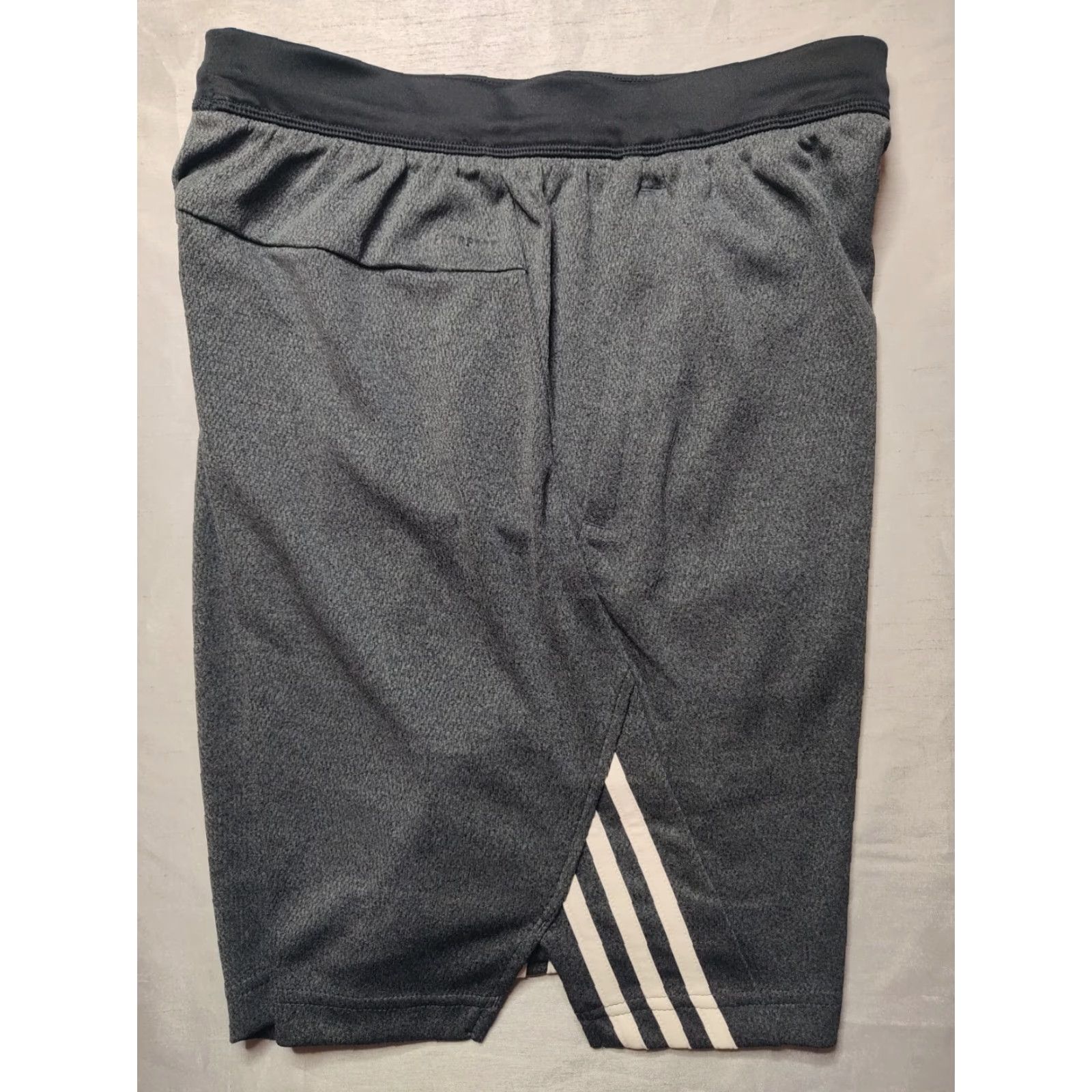 Adidas ADIDAS Men Small Black Melange Axis 20 Knit Textured Training Shorts NEW Size US 29 - 3 Thumbnail