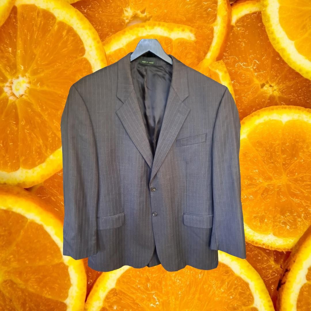 Lauren Ralph Lauren Lauren Ralph Lauren Gray Pinstripe Blazer Size 46L Size 46R - 1 Thumbnail