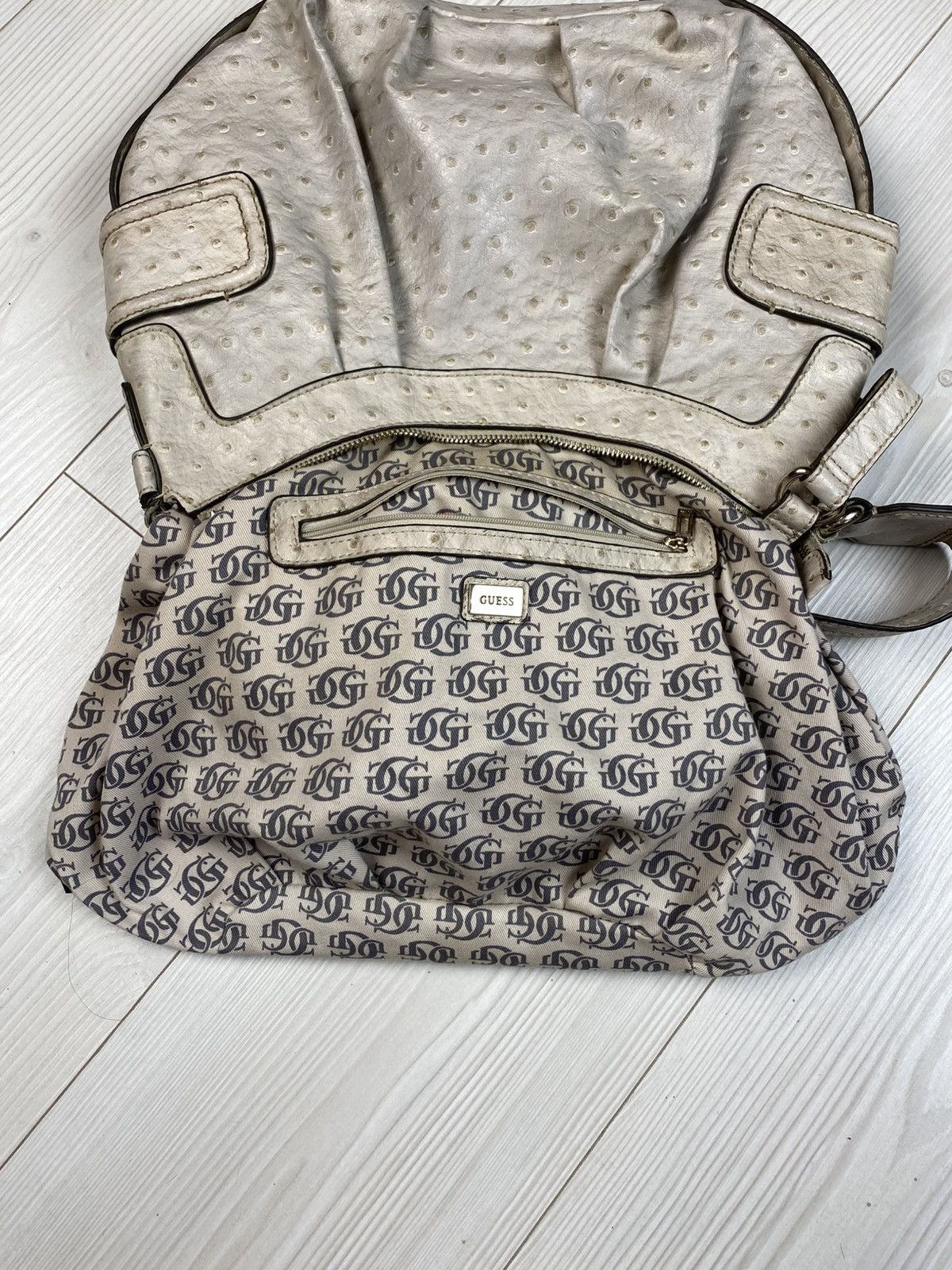 Guess Vintage Ostrich Leather Bag Guess Avant Garde style y2k Size ONE SIZE - 14 Thumbnail