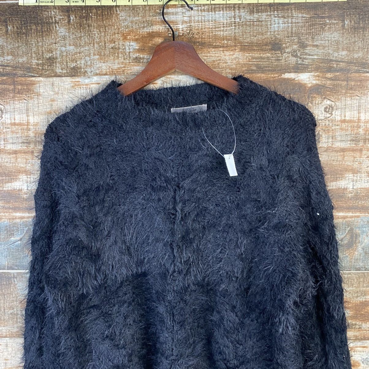 Homespun Knitwear DL Nice Claup Black shaggy fur Mohair Knitwear #C1110 Size M / US 6-8 / IT 42-44 - 5 Thumbnail